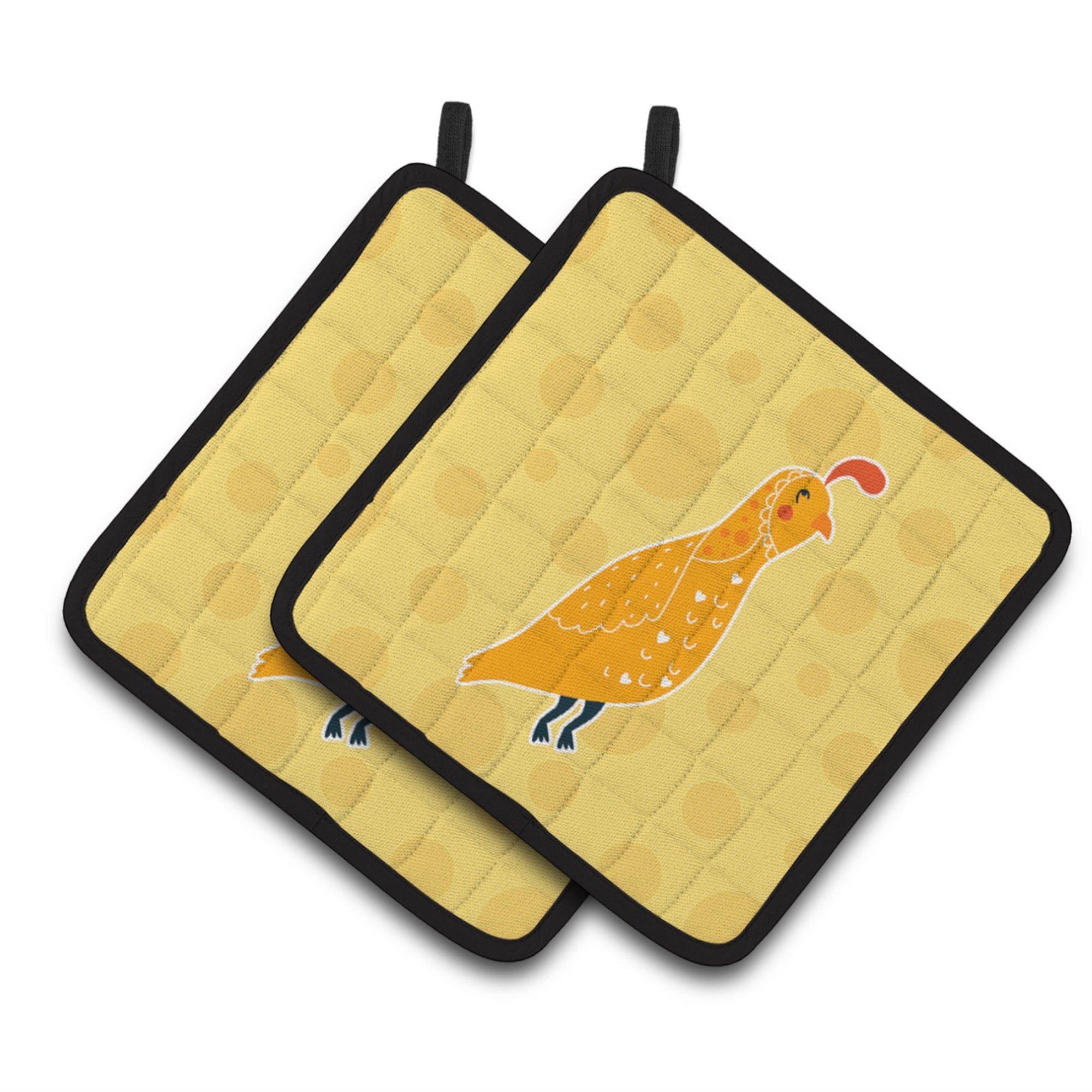 'Caroline'S Treasures Bb6739Pthd Partridge In Polkadots Pair Of Pot Holders, 7.5 X 7.5'''', Multicolor''