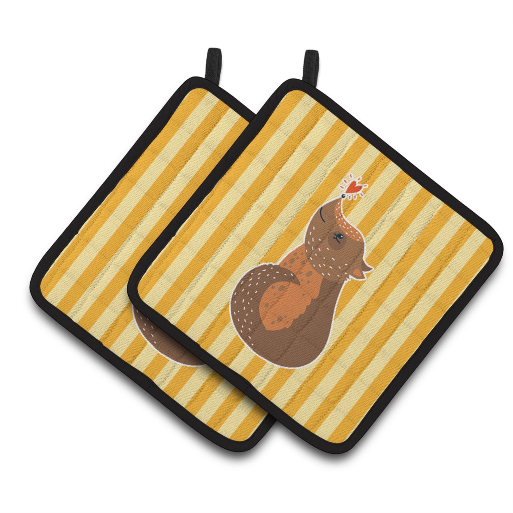 'Caroline'S Treasures Bb6743Pthd Opossum Love Pair Of Pot Holders, 7.5 X 7.5'''', Multicolor''