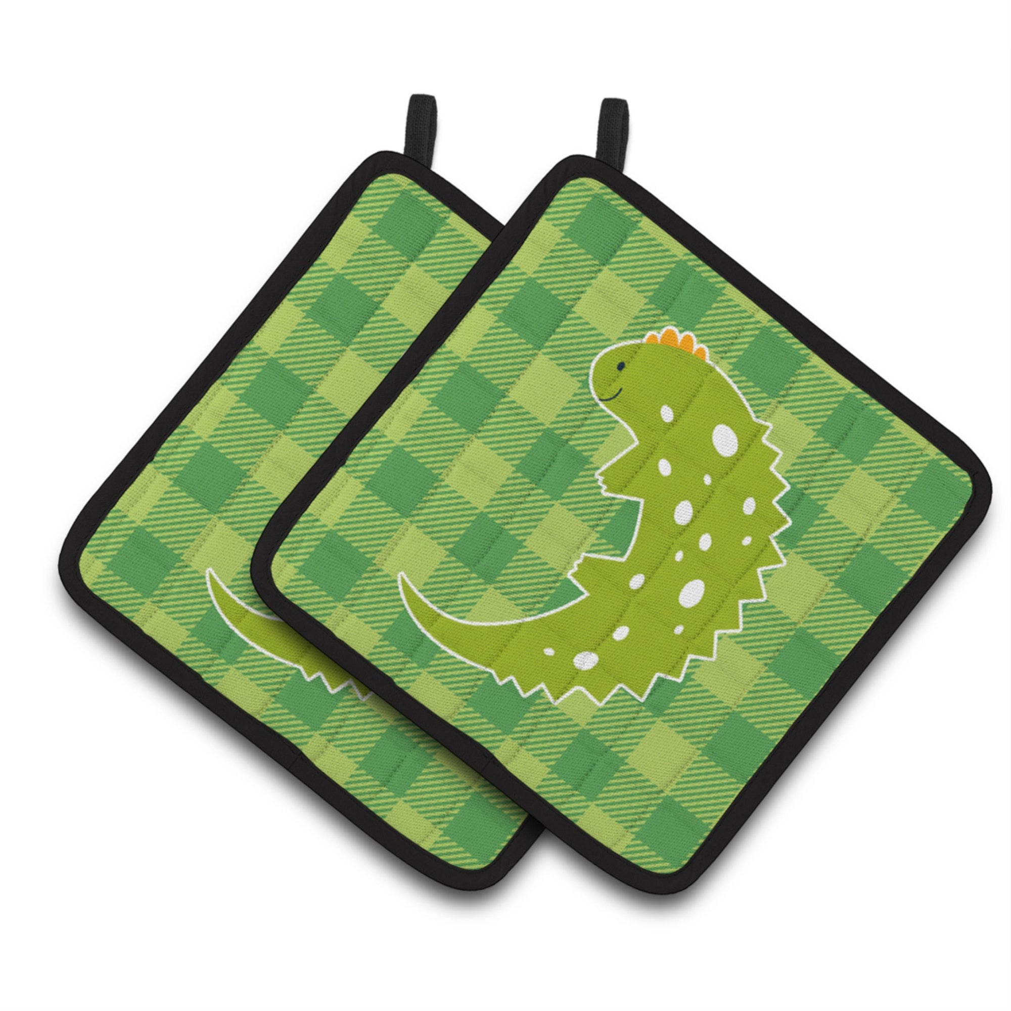 'Caroline'S Treasures Bb6748Pthd Lizard On Plaid Pair Of Pot Holders, 7.5 X 7.5'''', Multicolor''