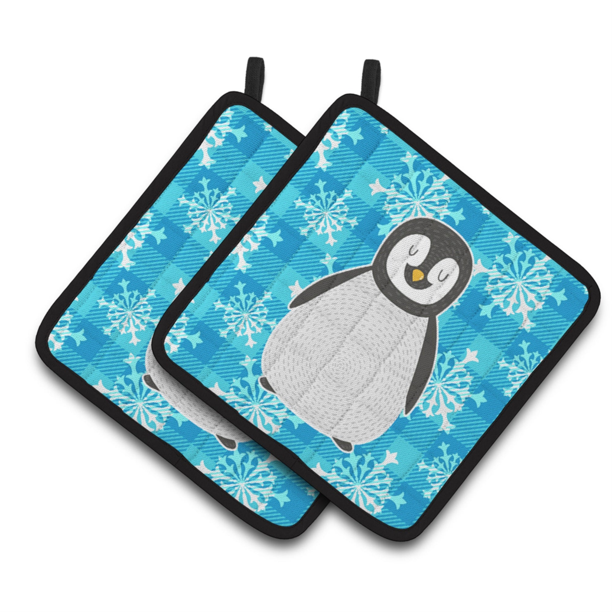 'Caroline'S Treasures Bb6771Pthd Penguin Pair Of Pot Holders, 7.5 X 7.5'''', Multicolor''