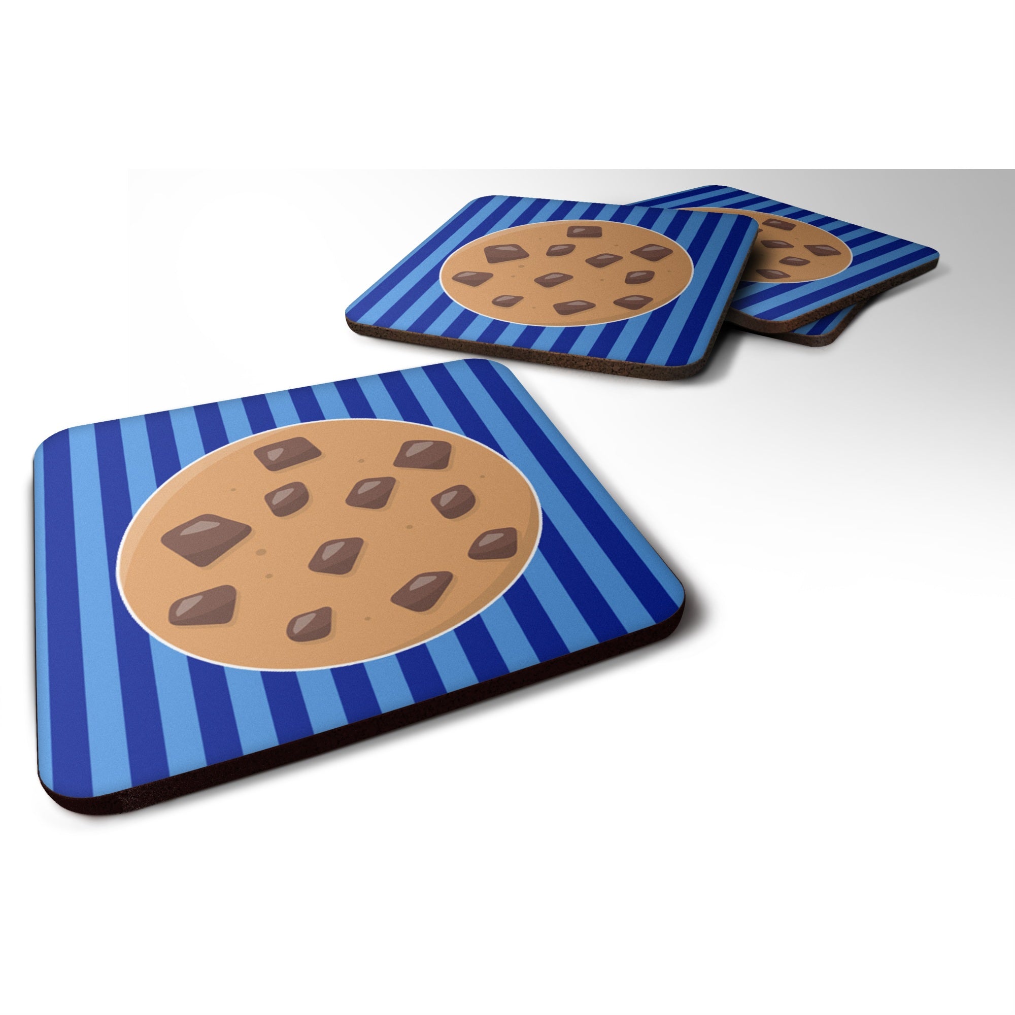 'Caroline'S Treasures Cookie Monster Foam Coaster Set Of 4, 3.5, Multicolor''