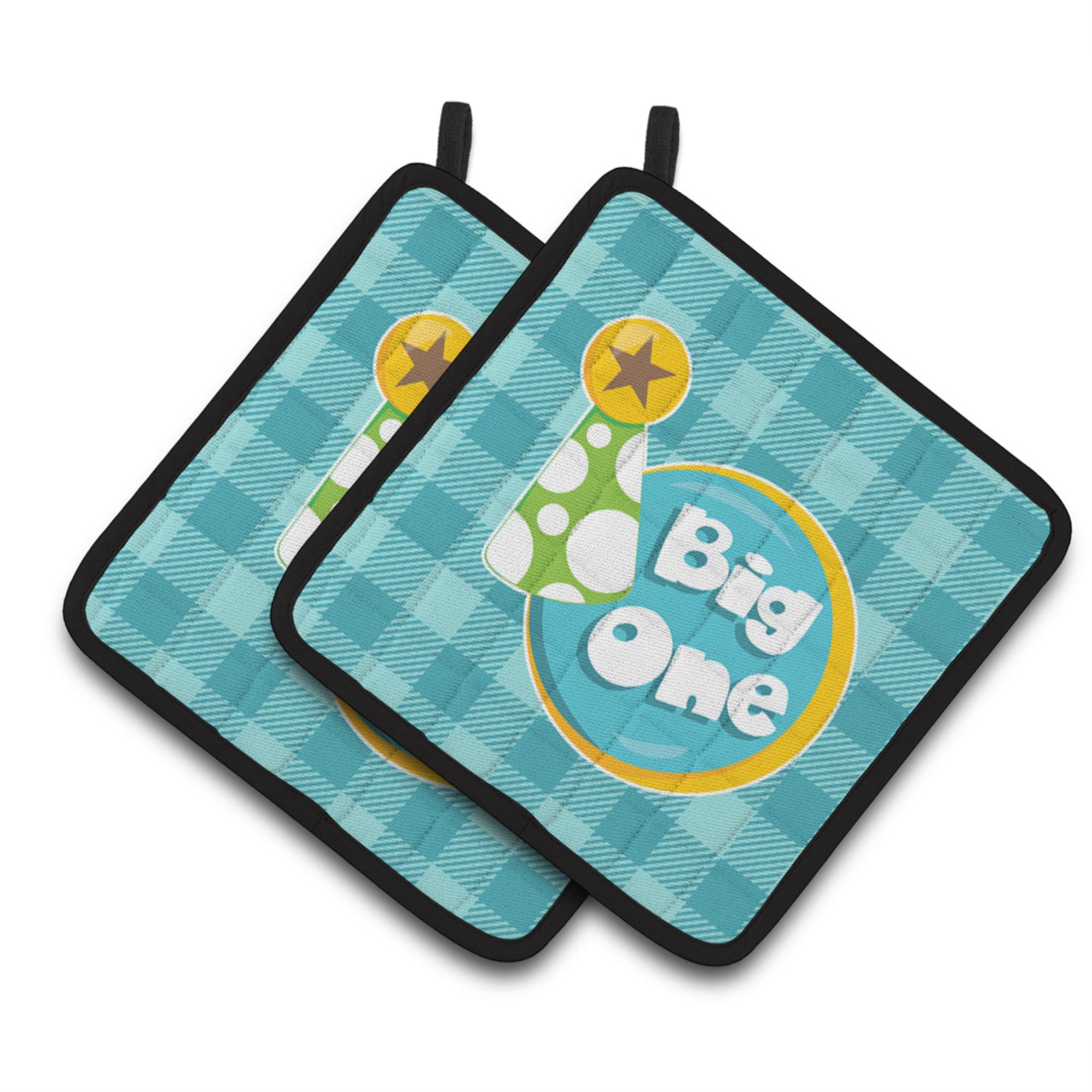 'Caroline'S Treasures Boy Big One Pair Of Pot Holders, 7.5 X 7.5, Multicolor''