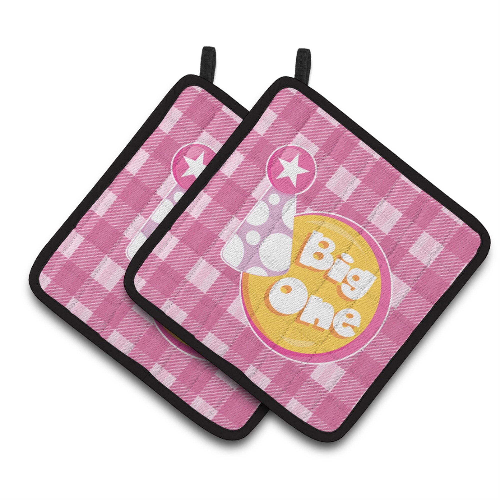 'Caroline'S Treasures Bb6830Pthd Girl Big One Pair Of Pot Holders, 7.5 X 7.5'''', Multicolor''