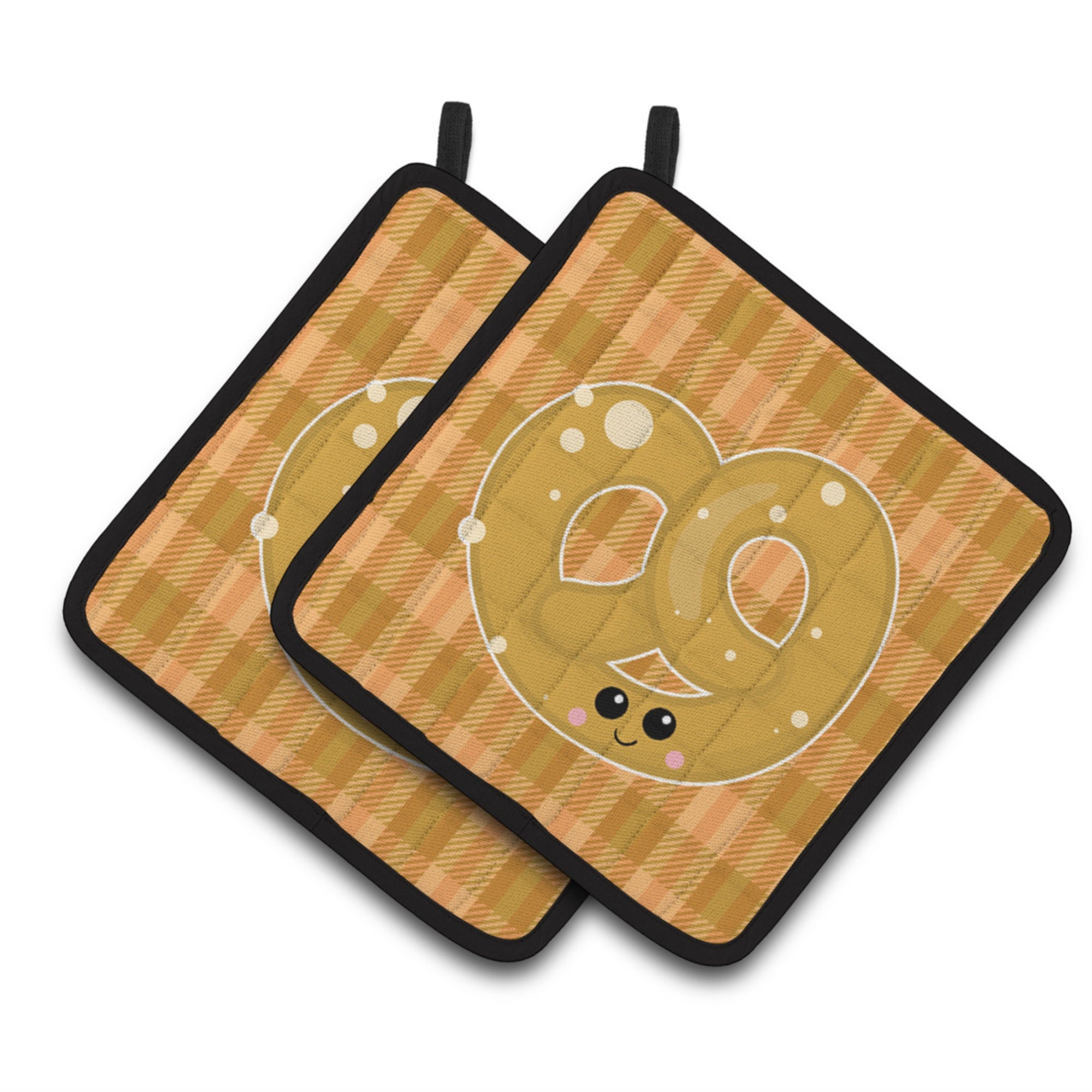 'Caroline'S Treasures Bb6888Pthd Pretzel Pair Of Pot Holders, 7.5 X 7.5'''', Multicolor''