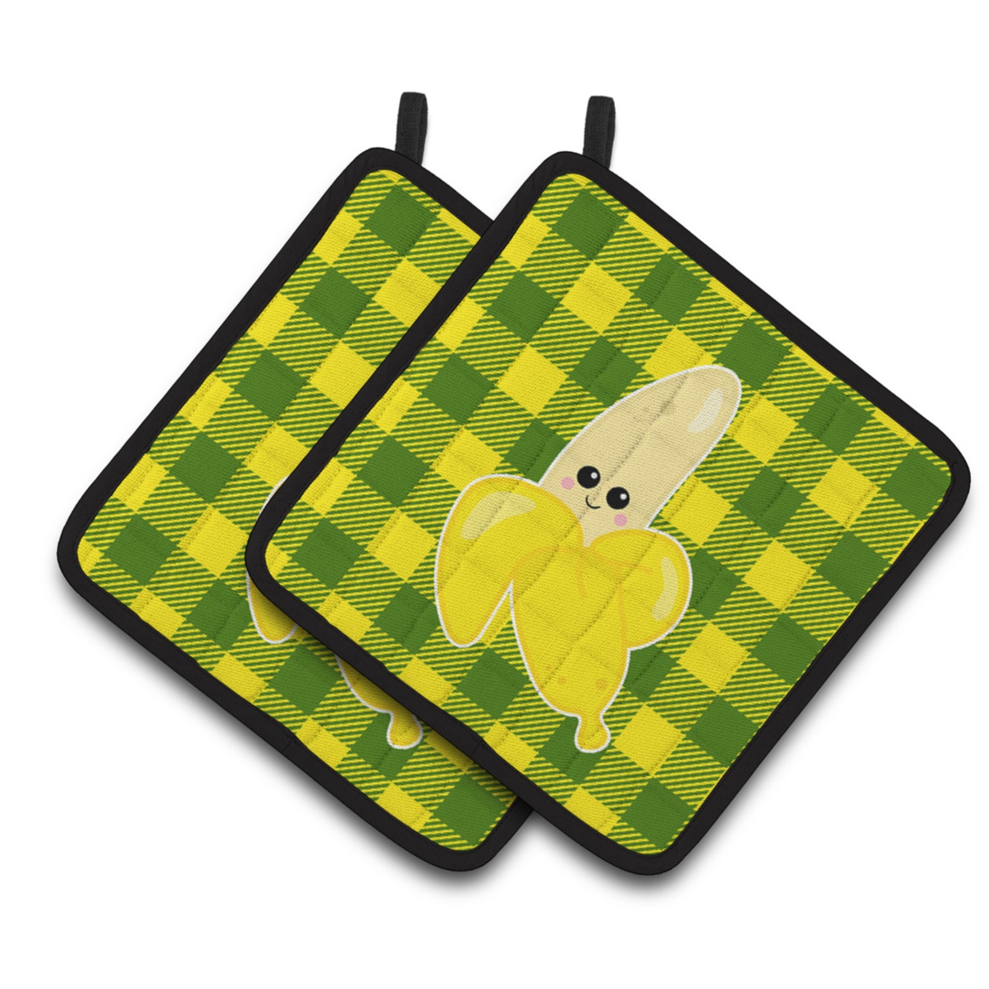 'Caroline'S Treasures Bb6889Pthd Going Bananas Pair Of Pot Holders, 7.5 X 7.5'''', Multicolor''
