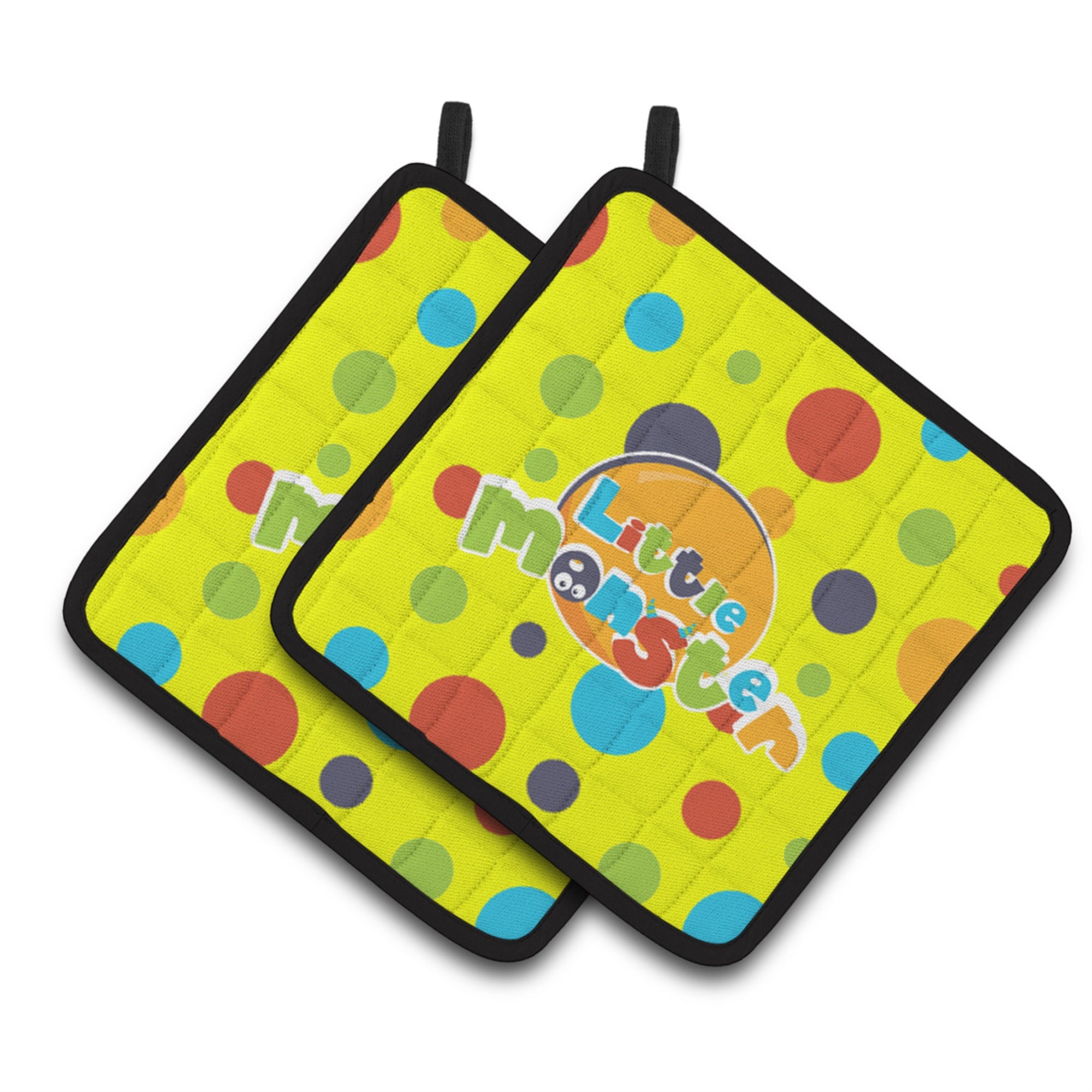 'Caroline'S Treasures Little Monster Pair Of Pot Holders, 7.5 X 7.5, Multicolor''