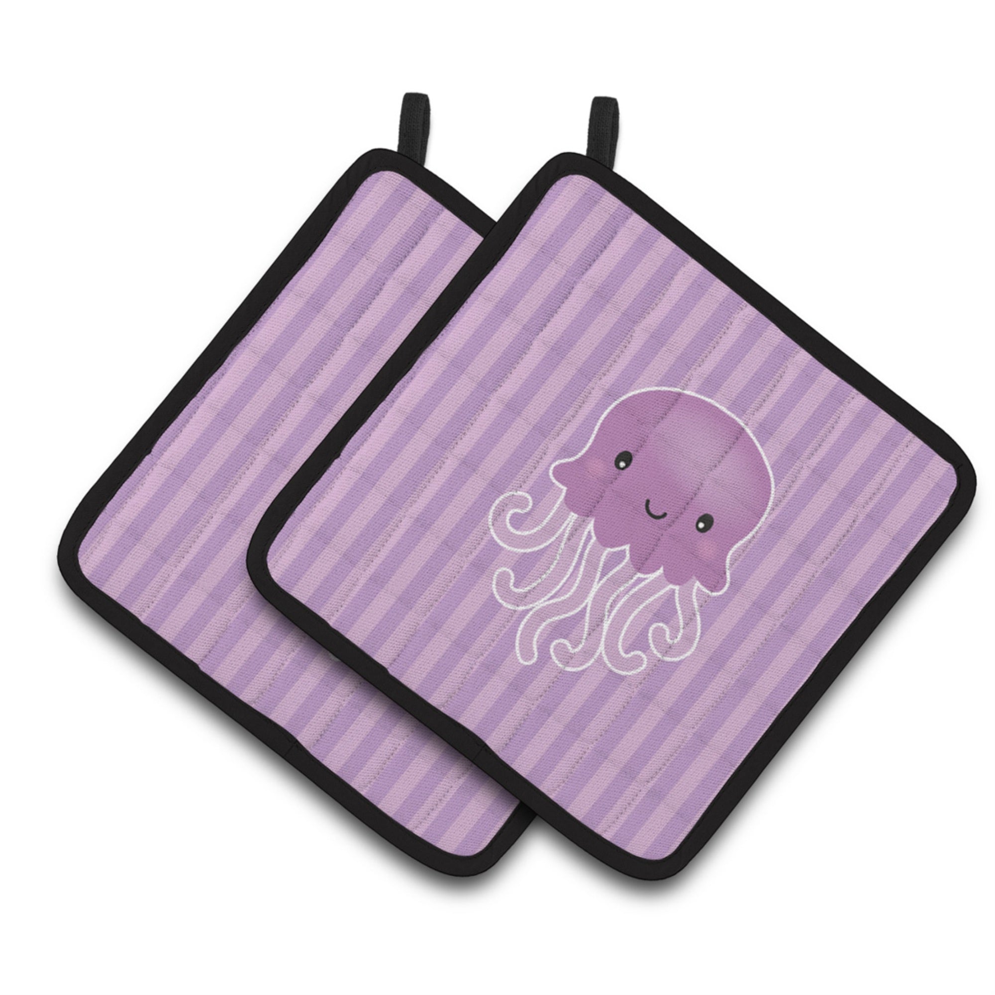'Caroline'S Treasures Bb7122Pthd Jellyfish Pair Of Pot Holders, 7.5 X 7.5'''', Multicolor''