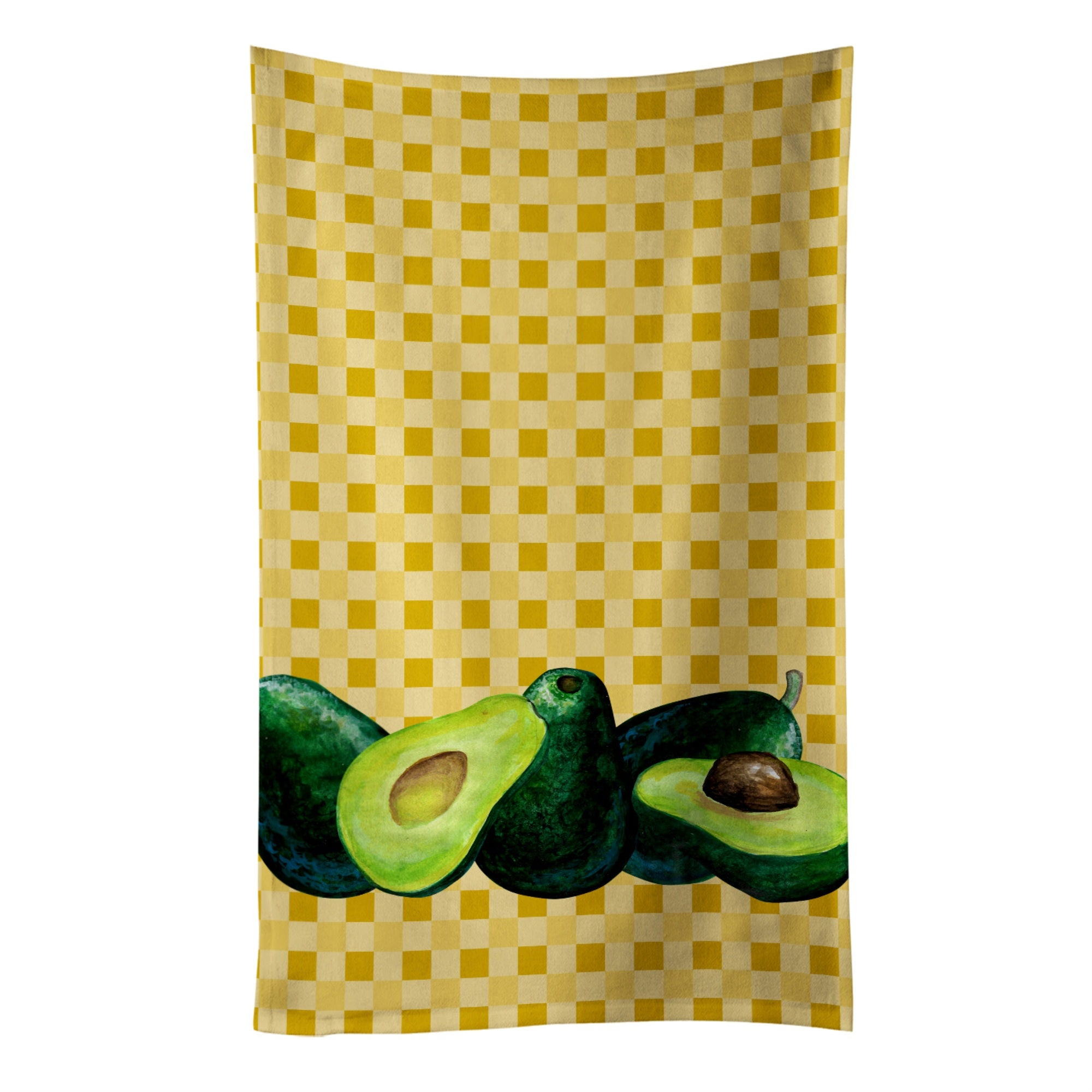 'Caroline'S Treasures Avacado On Basketweave Decorated Dish Towel, 25Hx15W, Multicolor''