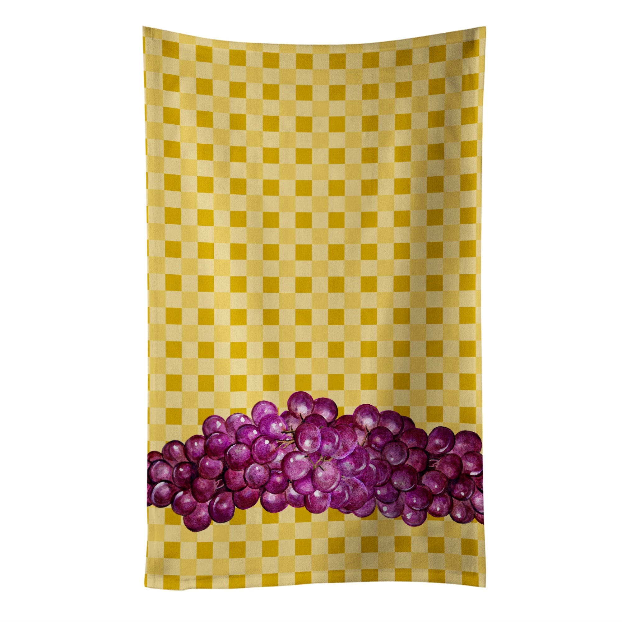 'Caroline'S Treasures Grapes On Basketweave Decorated Dish Towel, 25Hx15W, Multicolor''