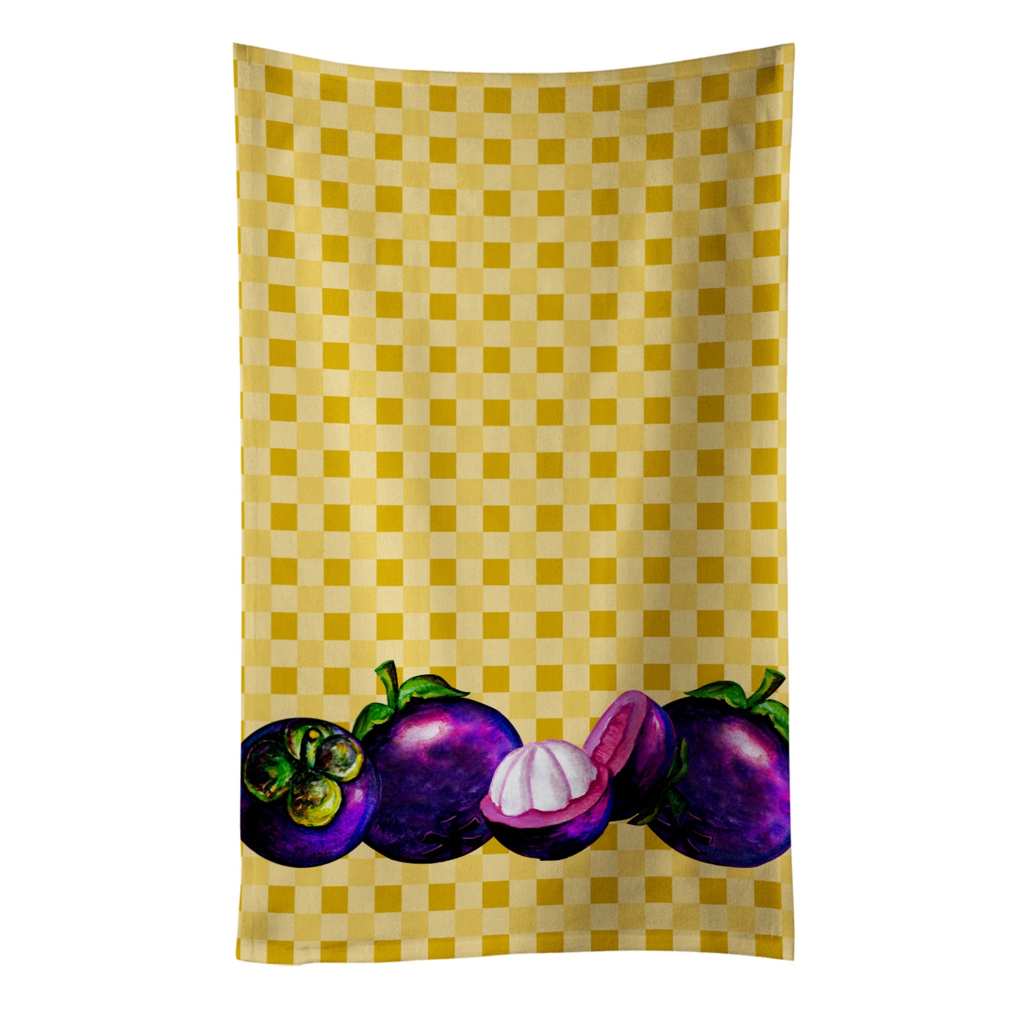 'Caroline'S Treasures Mangosteens On Basketweave Decorated Dish Towel, 25Hx15W, Multicolor''