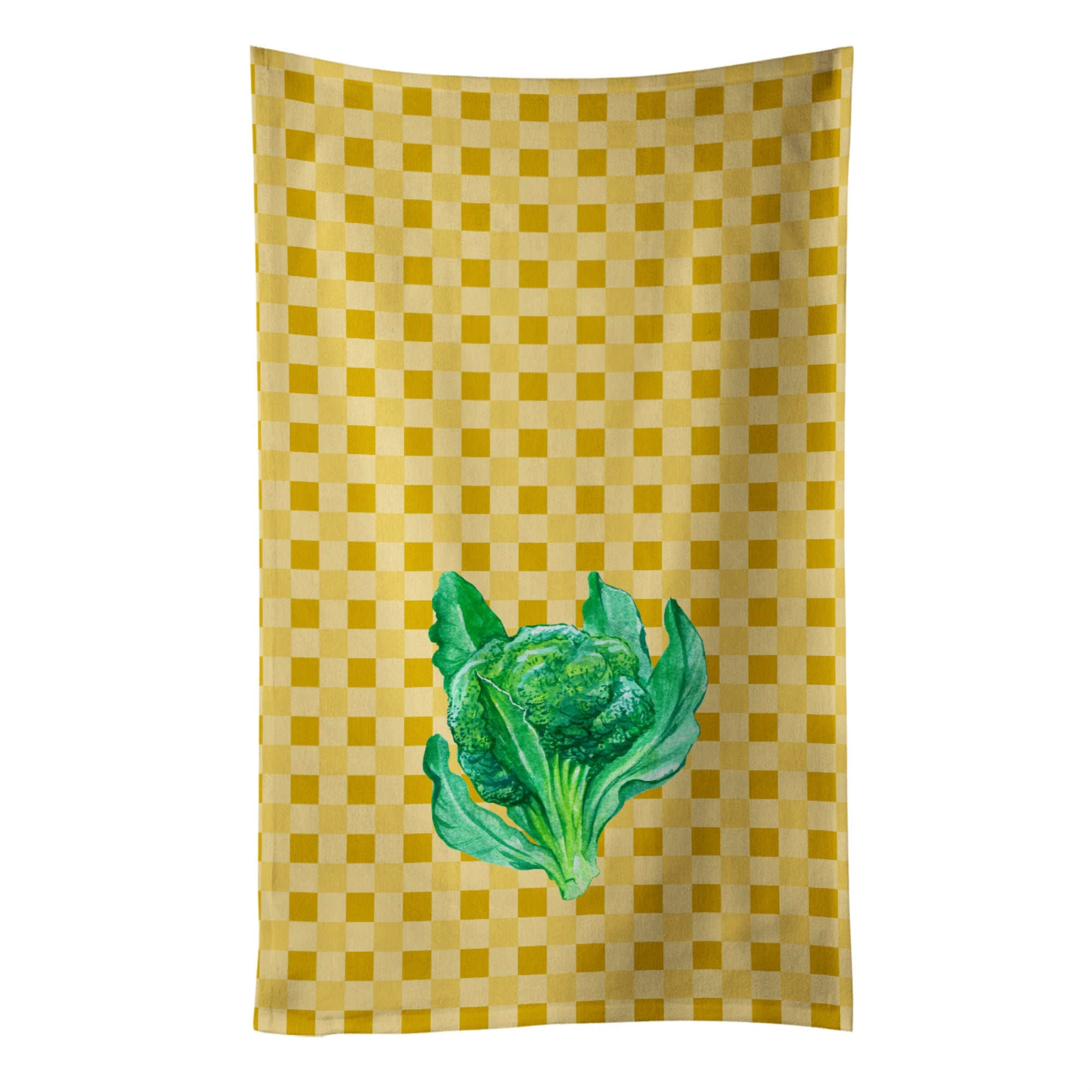 'Caroline'S Treasures Broccoli On Basketweave Decorated Dish Towel, 25Hx15W, Multicolor''