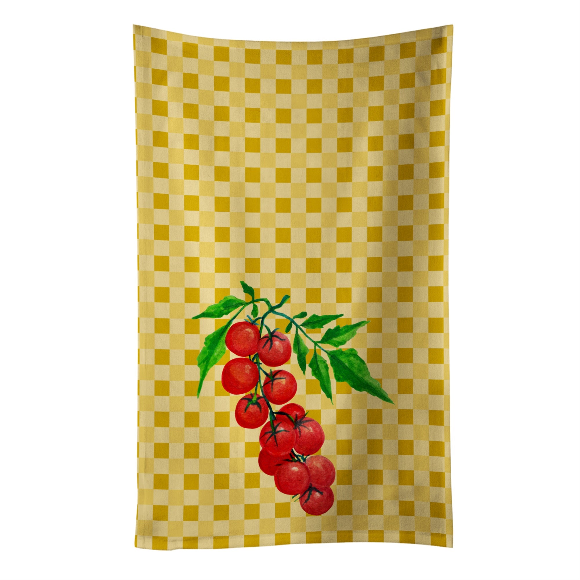 'Caroline'S Treasures Cherry Tomato On Basketweave Decorated Dish Towel, 25Hx15W, Multicolor''