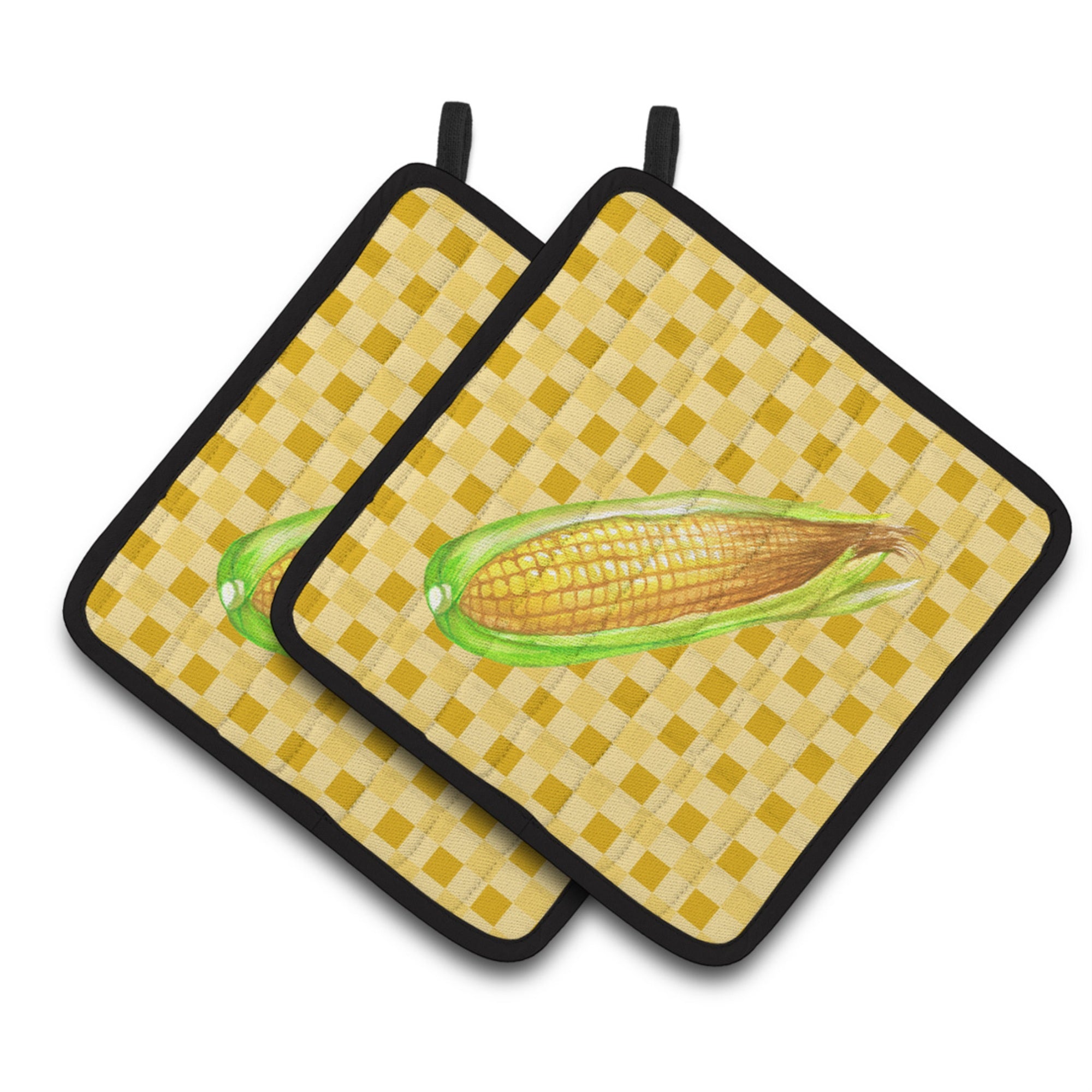 'Caroline'S Treasures Corn On Basketweave Decorated Pot Holder, 7.5Hx7.5W, Multicolor''