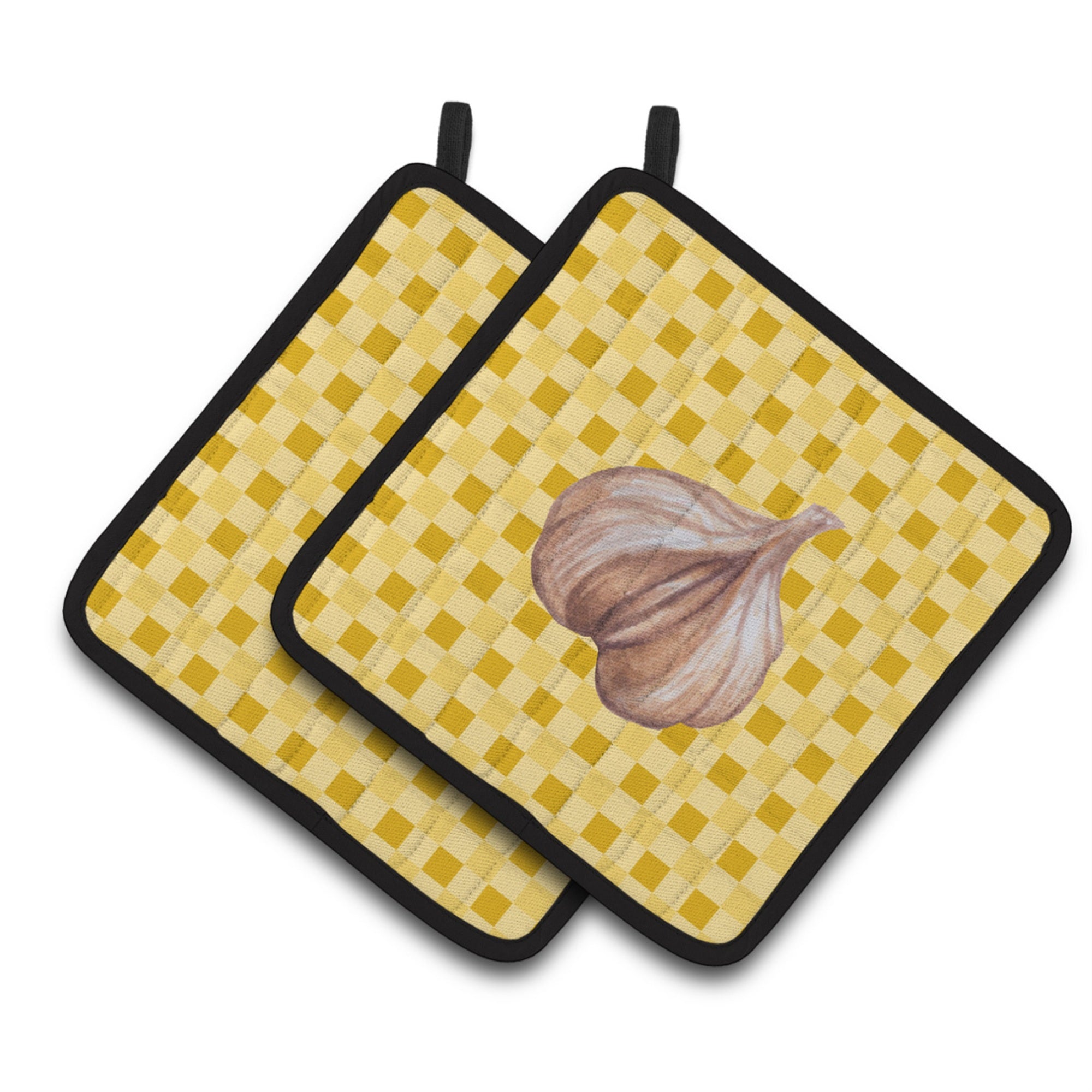 'Caroline'S Treasures Garlic On Basketweave Decorated Pot Holder, 7.5Hx7.5W, Multicolor''