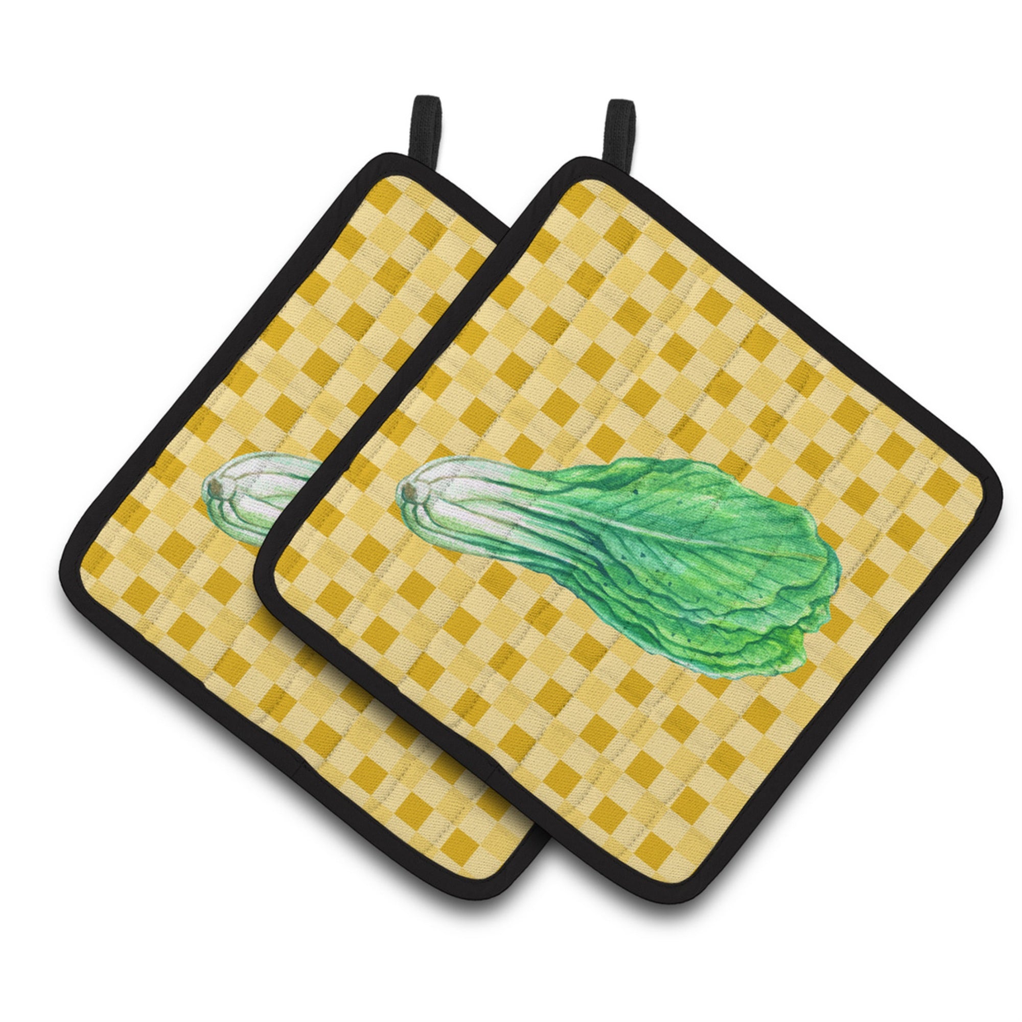 'Caroline'S Treasures Mustard On Basketweave Decorated Pot Holder, 7.5Hx7.5W, Multicolor''