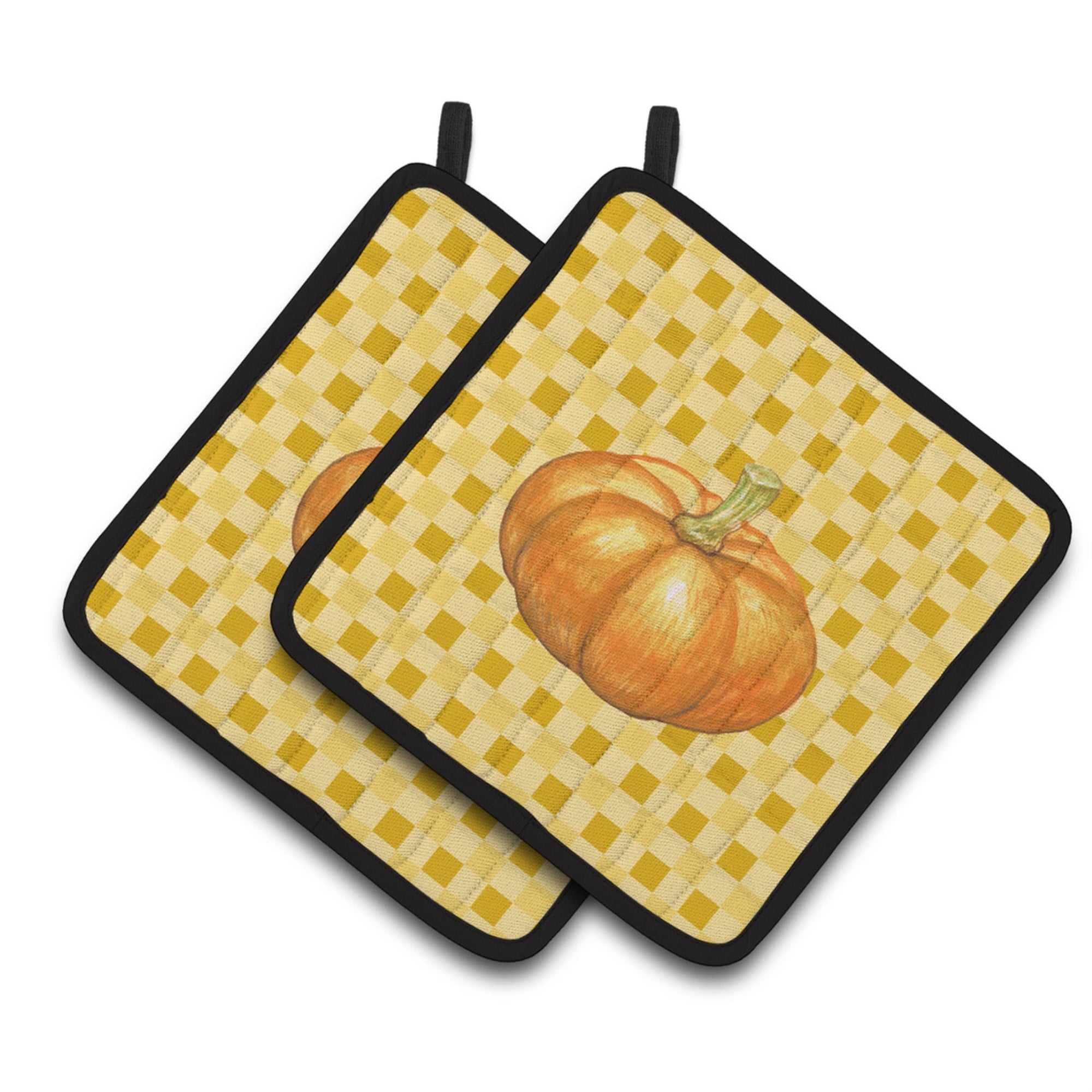 'Caroline'S Treasures Pumpkin On Basketweave Decorated Pot Holder, 7.5Hx7.5W, Multicolor''