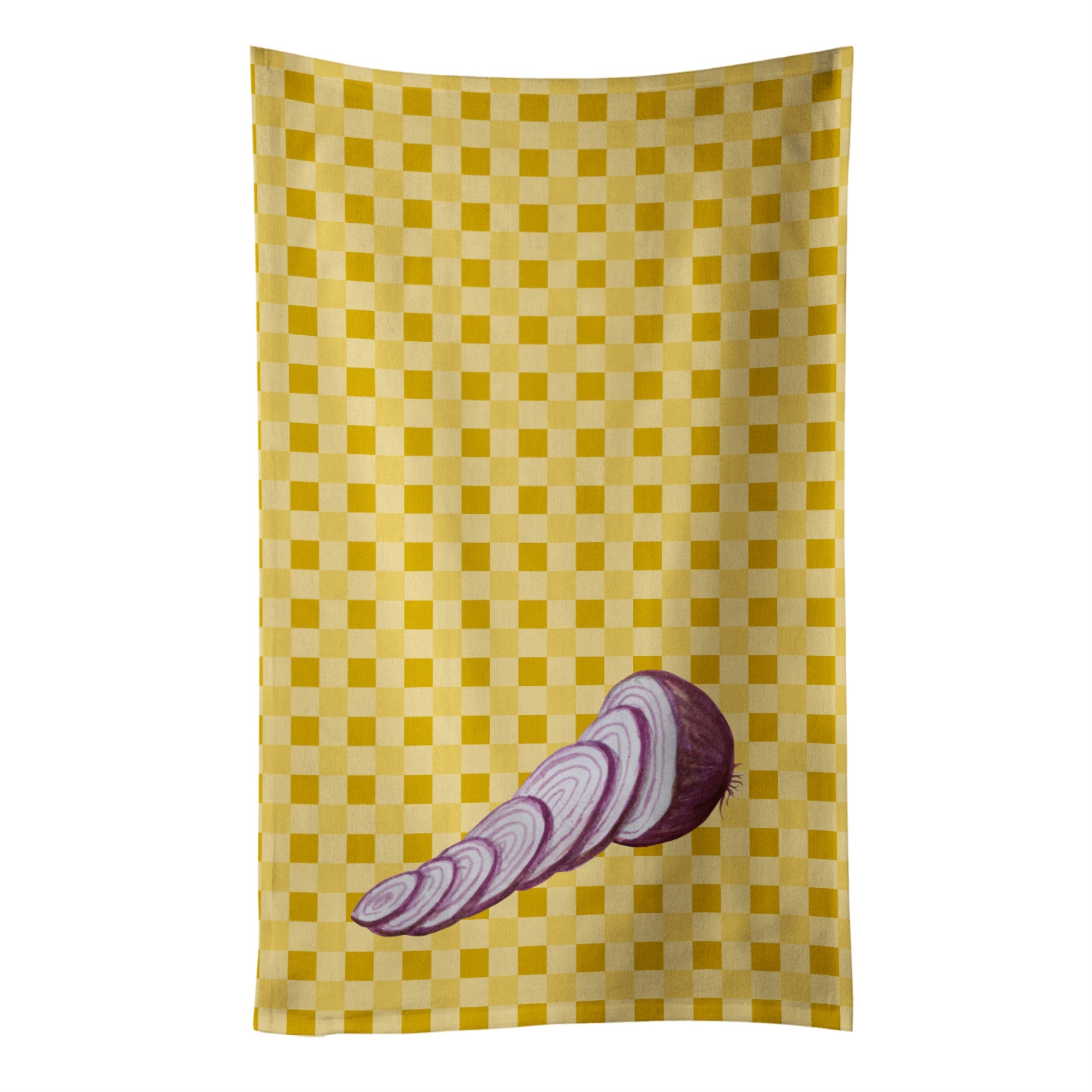'Caroline'S Treasures Red Onion On Basketweave Decorated Dish Towel, 25Hx15W, Multicolor''