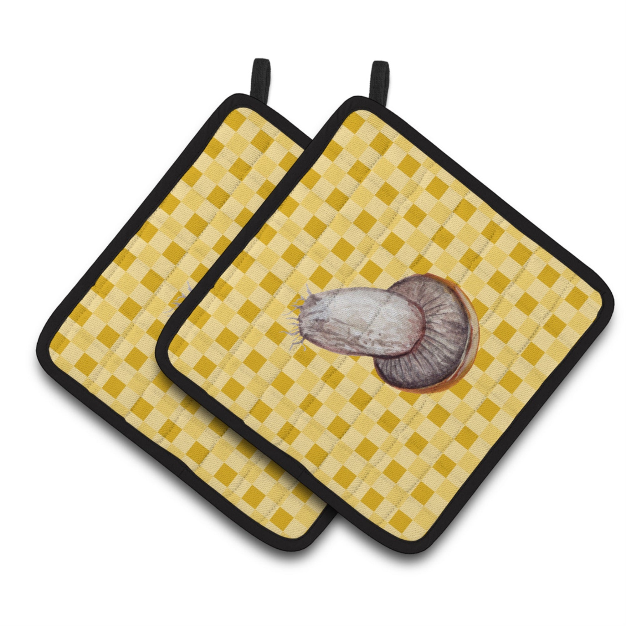 'Caroline'S Treasures Rotkappe Mushroom On Basketweave Decorated Pot Holder, 7.5Hx7.5W, Multicolor''