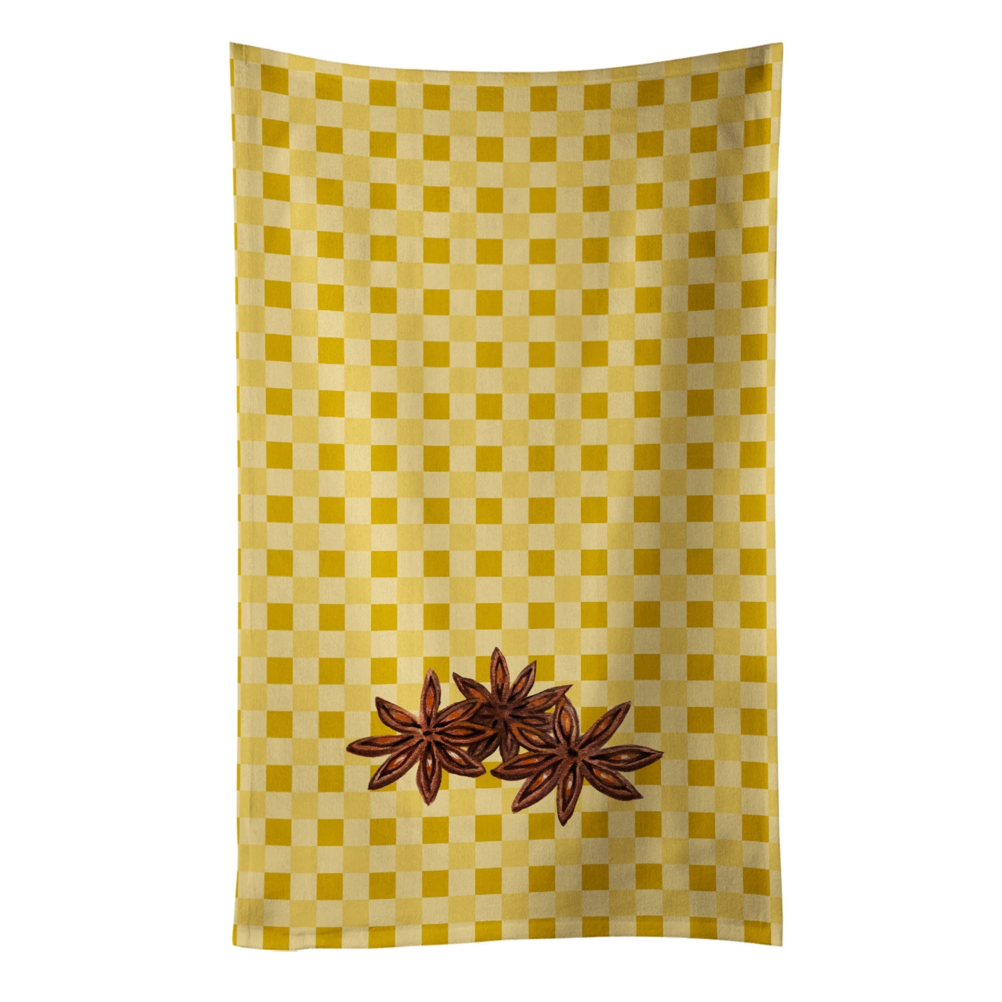 'Caroline'S Treasures Star Anise On Basketweave Decorated Dish Towel, 25Hx15W, Multicolor''
