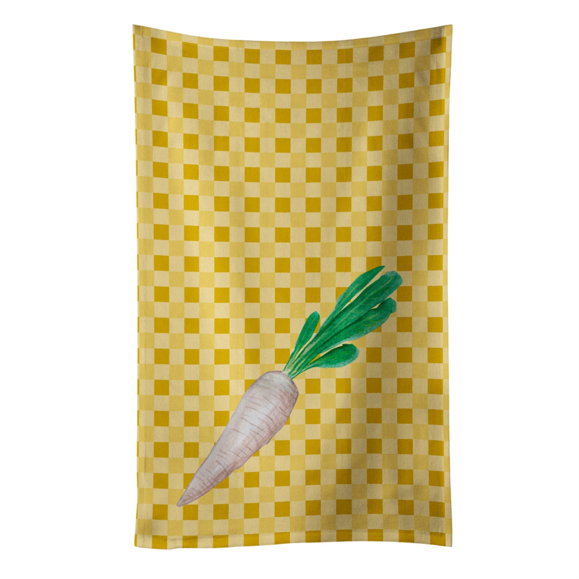 'Caroline'S Treasures White Radish On Basketweave Decorated Dish Towel, 25Hx15W, Multicolor''