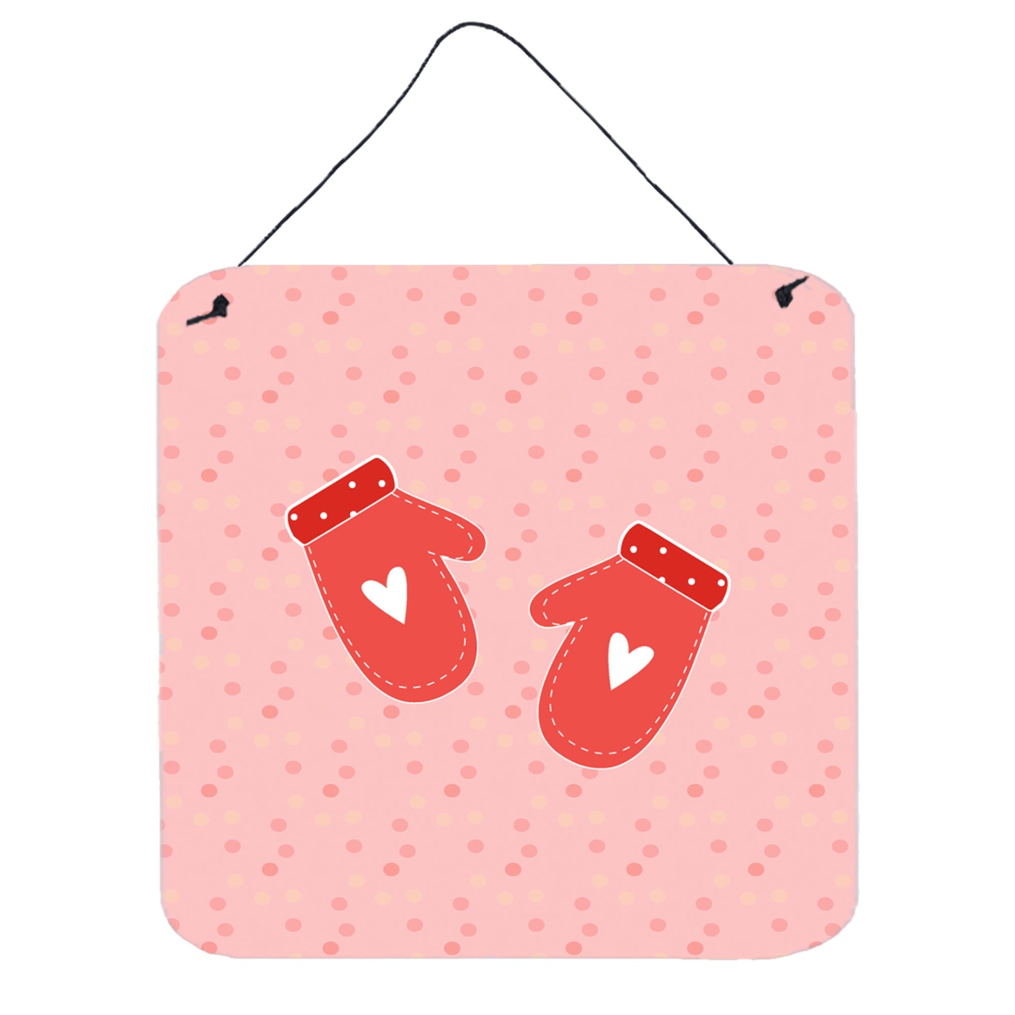 'Caroline'S Treasures Oven Mitts Pink Metal Print, 6H X 6W, Multicolor''