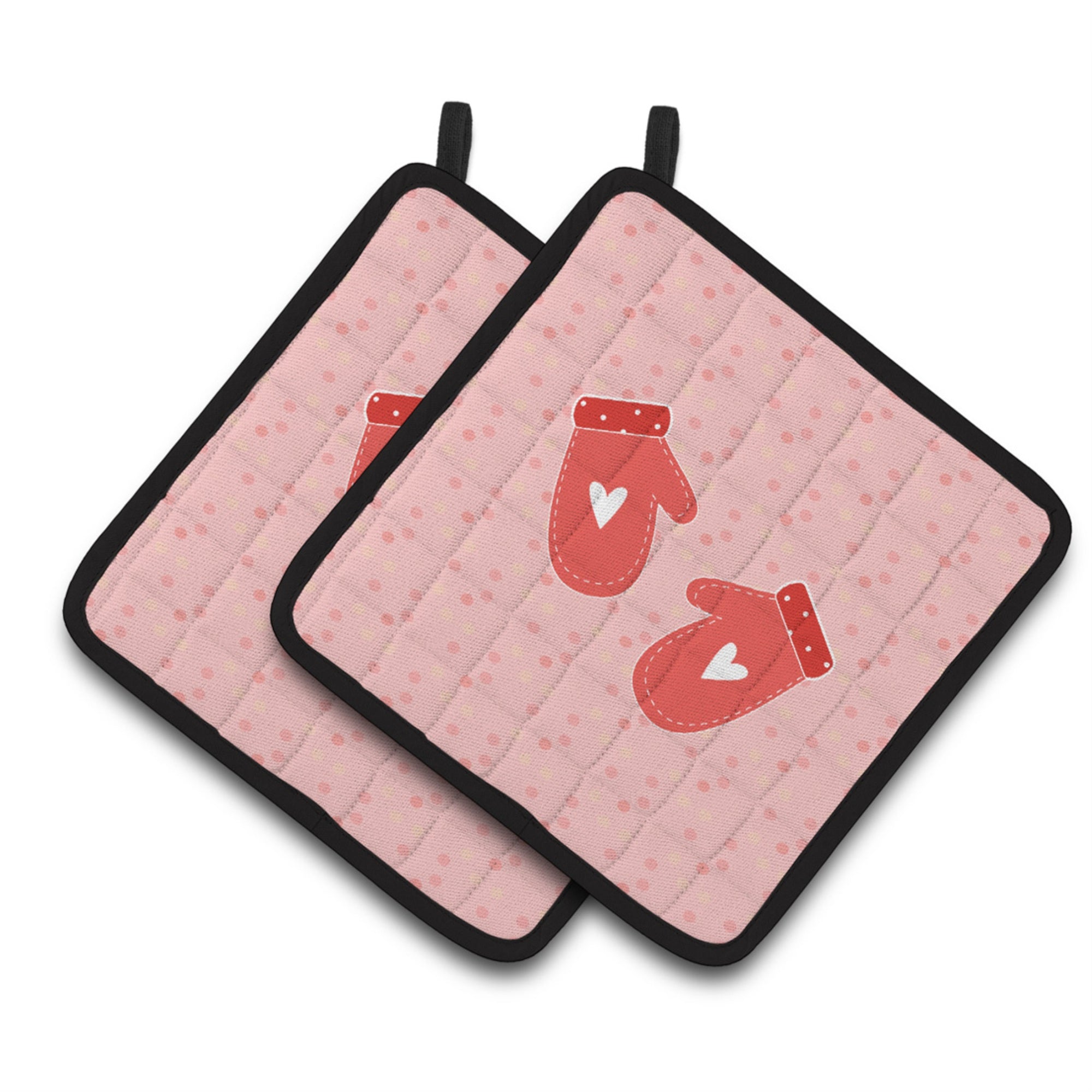 'Caroline'S Treasures Oven Mitts Pink Decorated Pot Holder, 7.5Hx7.5W, Multicolor''