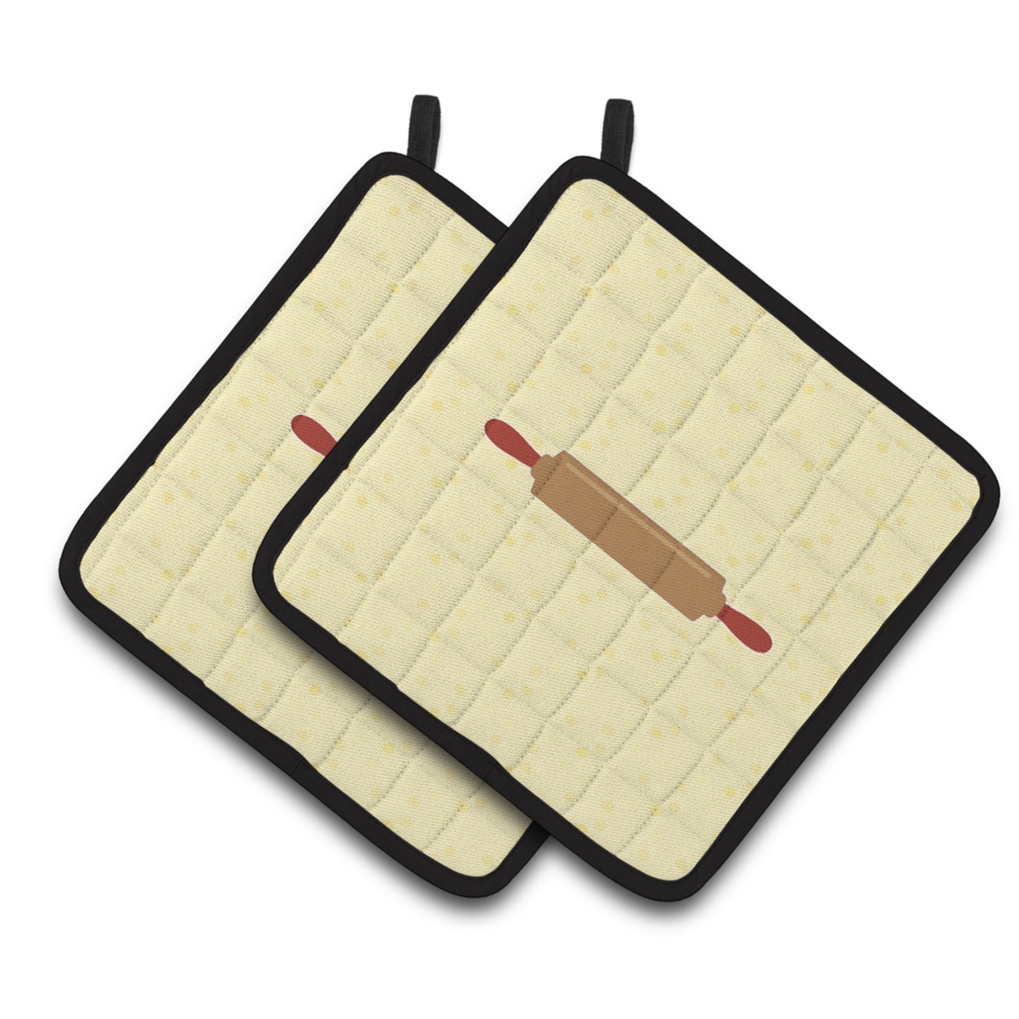 'Caroline'S Treasures Rolling Pin On Yellow Decorated Pot Holder, 7.5Hx7.5W, Multicolor''