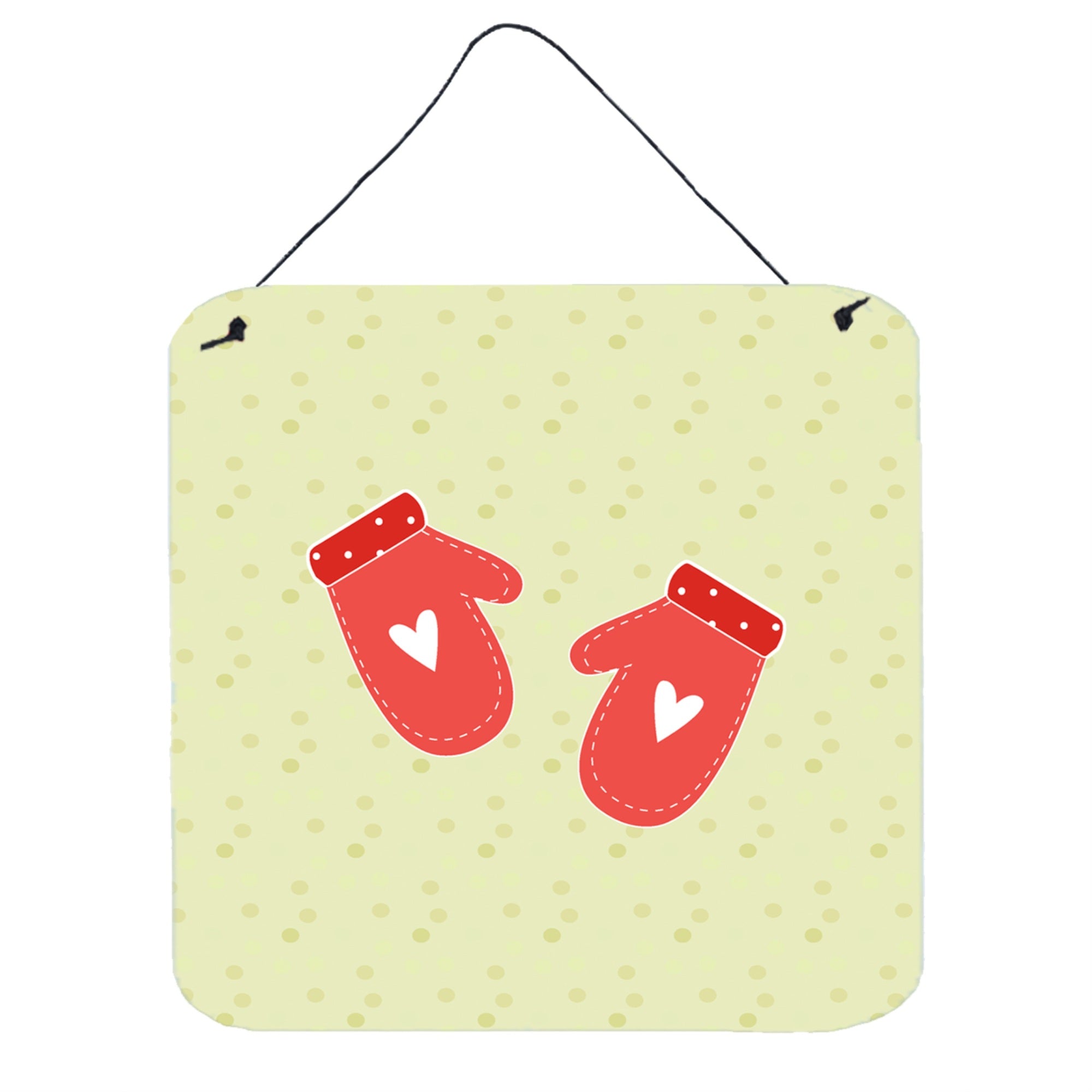 'Caroline'S Treasures Oven Mitts On Green Metal Print, 6H X 6W, Multicolor''