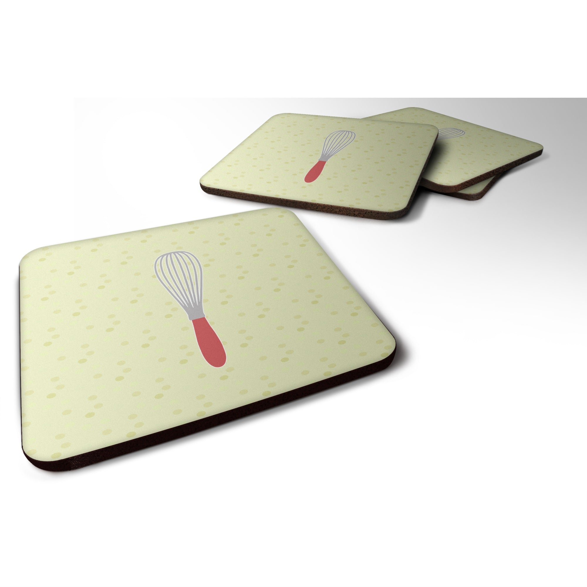 'Caroline'S Treasures Wisk On Green Decorative Coasters, 3.5, Multicolor''