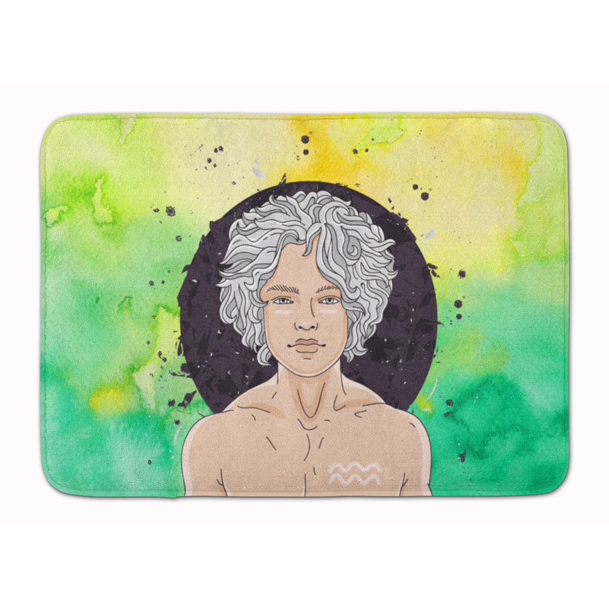 'Caroline'S Treasures Aquarius Zodiac Sign Floor Mat, 19H X 27W, Multicolor''
