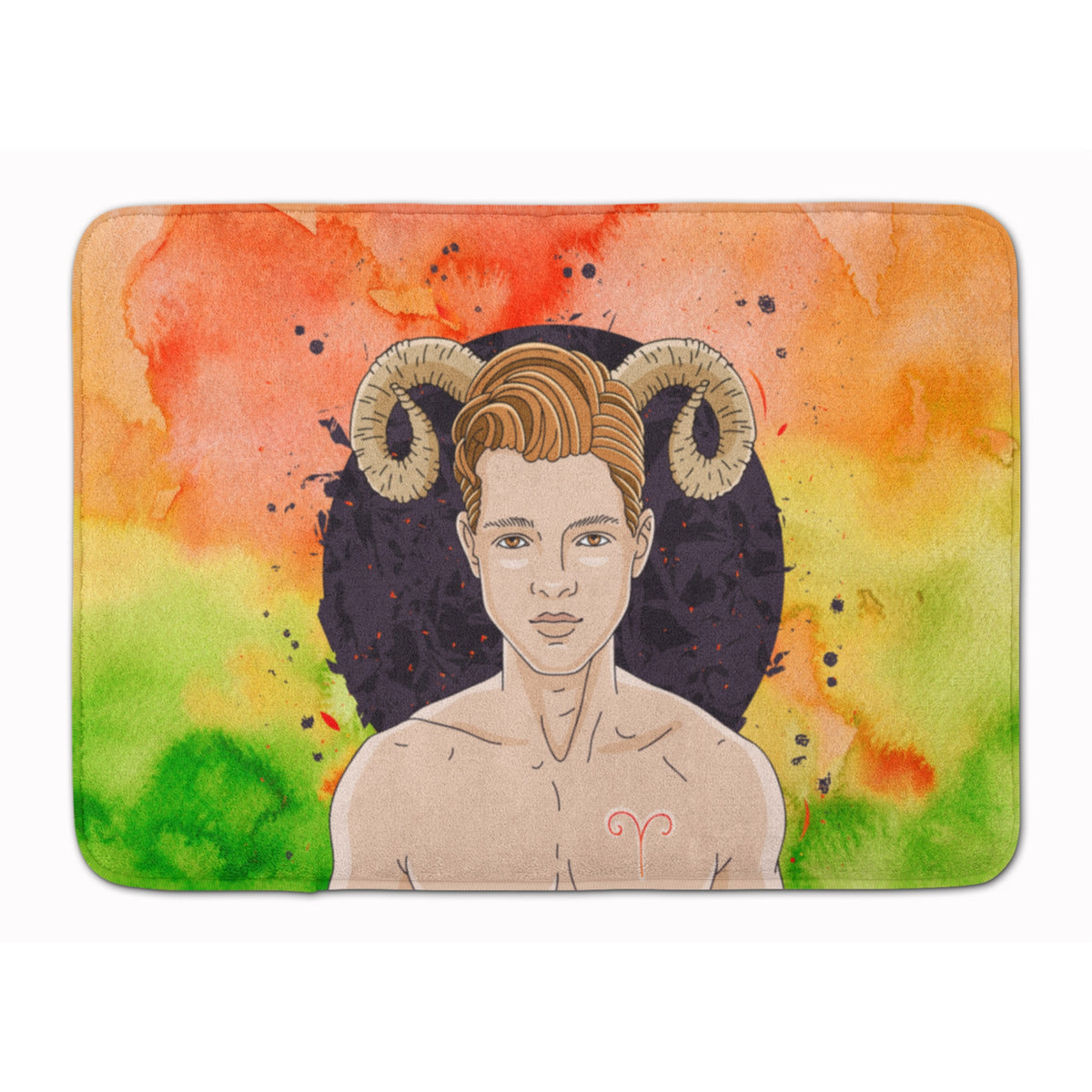 'Caroline'S Treasures Aries Zodiac Sign Floor Mat, 19H X 27W, Multicolor''