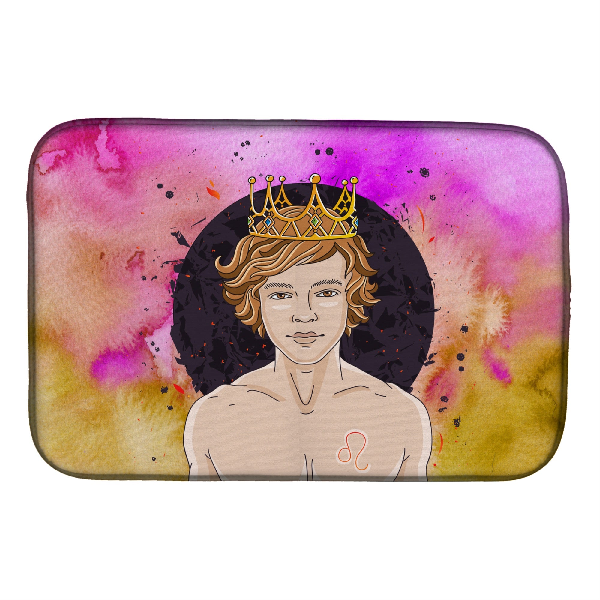 'Caroline'S Treasures Leo Zodiac Sign Dish Drying Mat, 14'''' X 21'''', Multicolor''