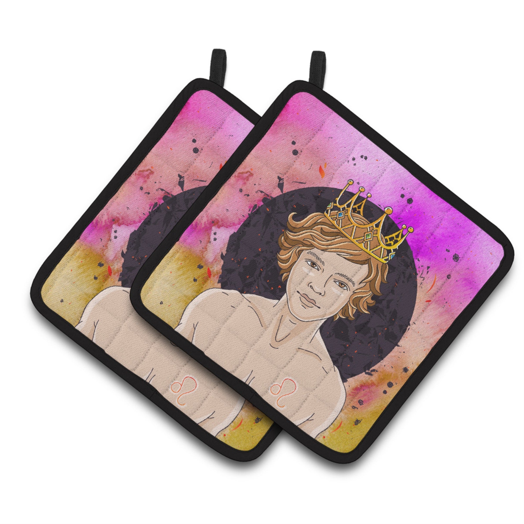 'Caroline'S Treasures Leo Zodiac Sign Decorated Pot Holder, 7.5Hx7.5W, Multicolor''