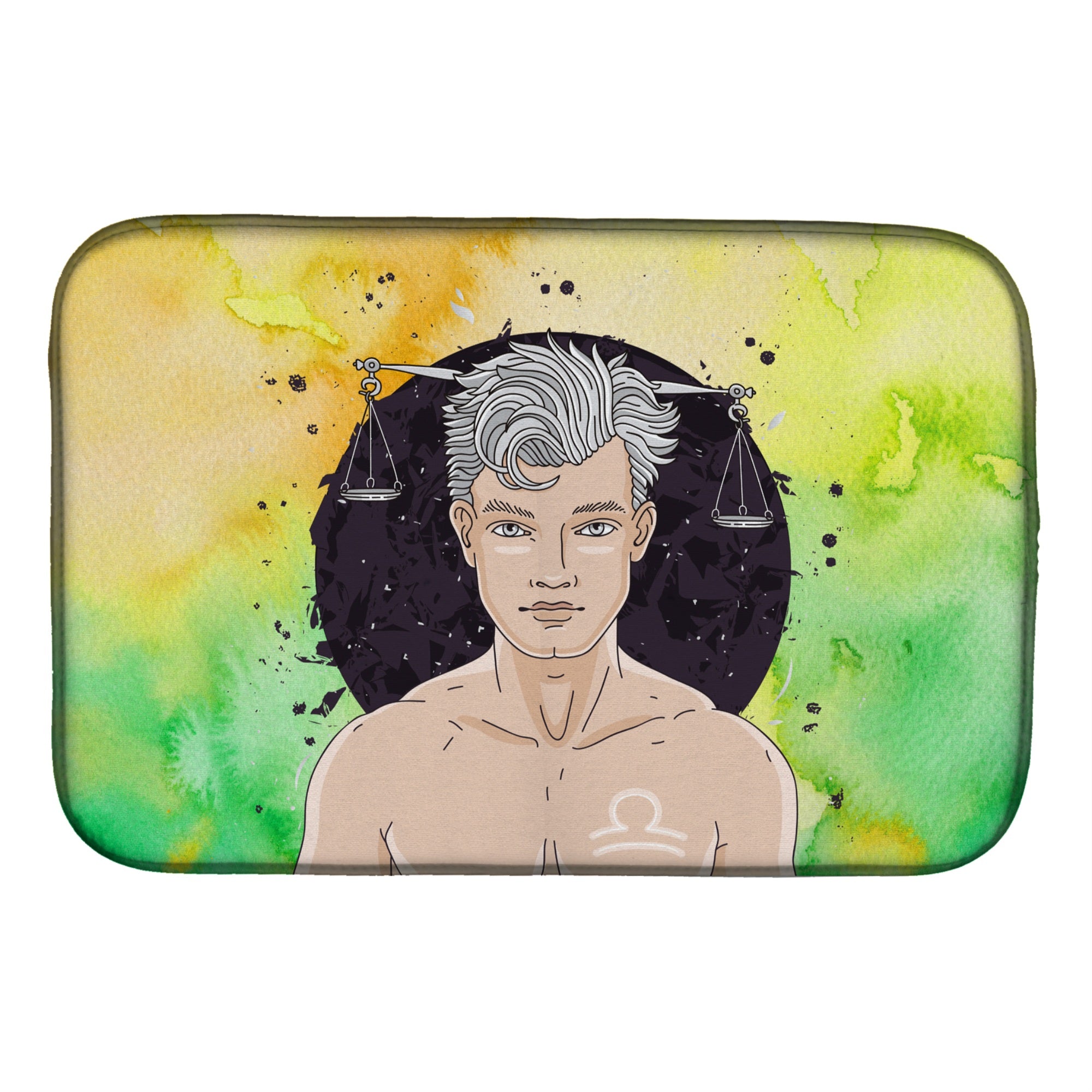 'Caroline'S Treasures Libra Zodiac Sign Dish Drying Mat, 14'''' X 21'''', Multicolor''