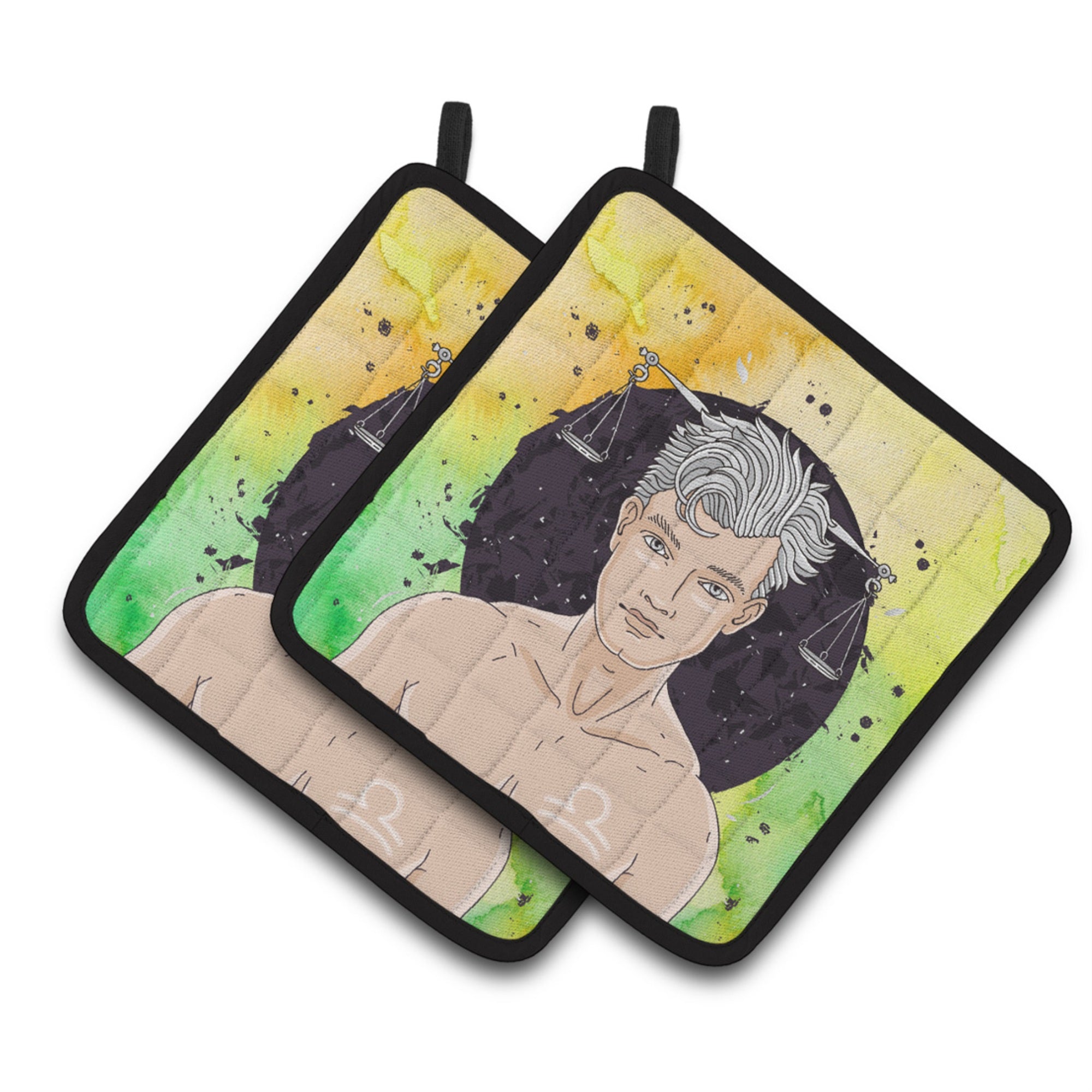 'Caroline'S Treasures Libra Zodiac Sign Decorated Pot Holder, 7.5Hx7.5W, Multicolor''