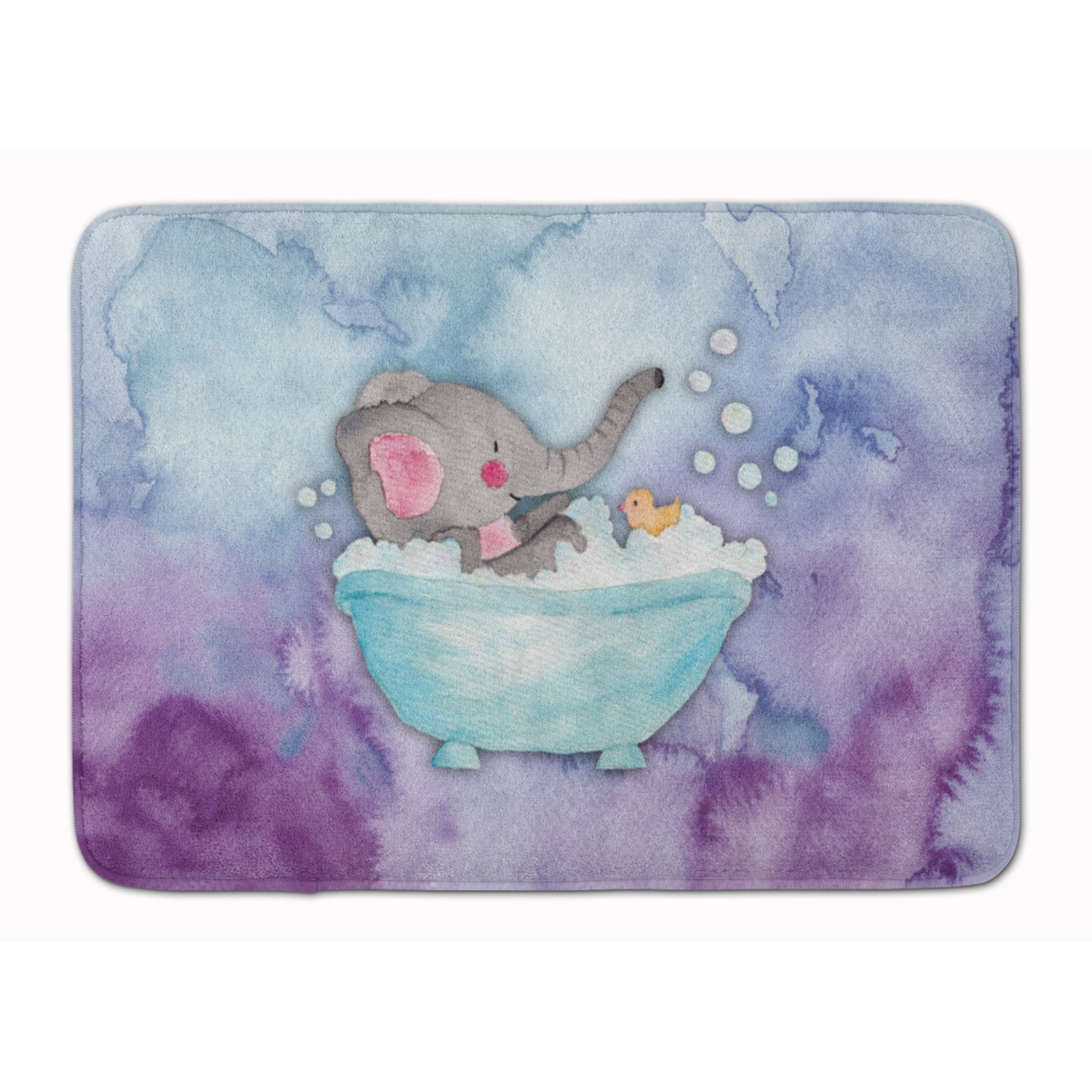 'Caroline'S Treasures Elephant Bathing Watercolor Floor Mat, 19''''H X 27''''W, Multicolor''