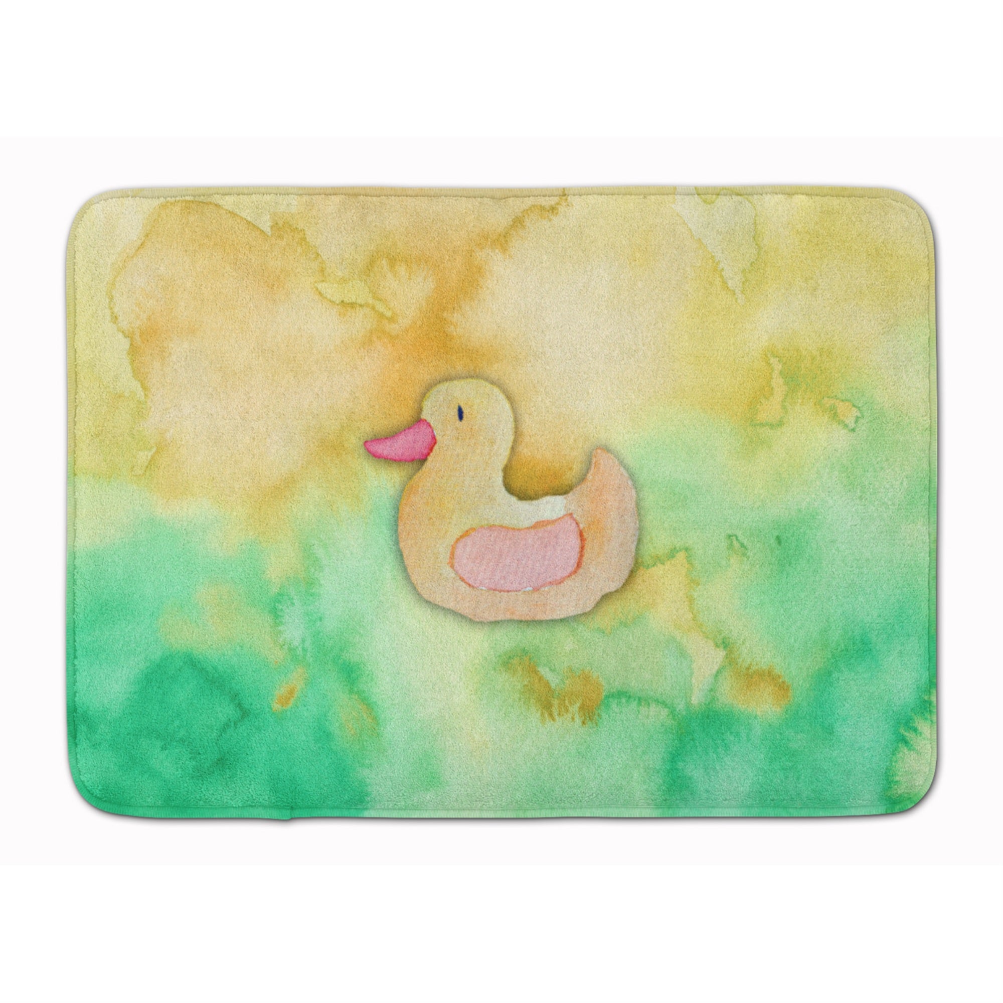 'Caroline'S Treasures Rubber Duckie Watercolor Floor Mat, 19''''H X 27''''W, Multicolor''