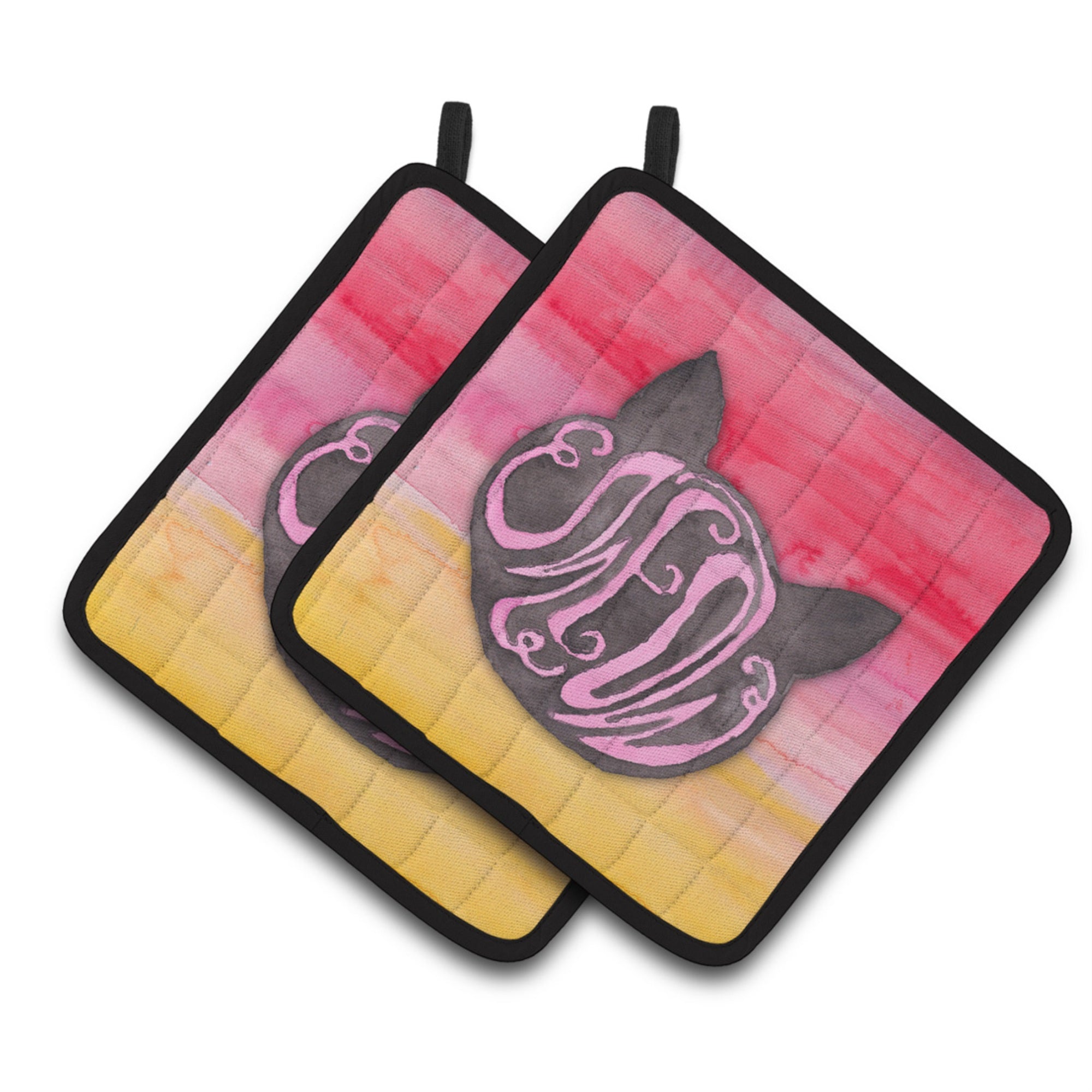 'Caroline'S Treasures Cat Face Meow Watercolor Decorated Pot Holder, 7.5''''H X 7.5''''W, Multicolor''