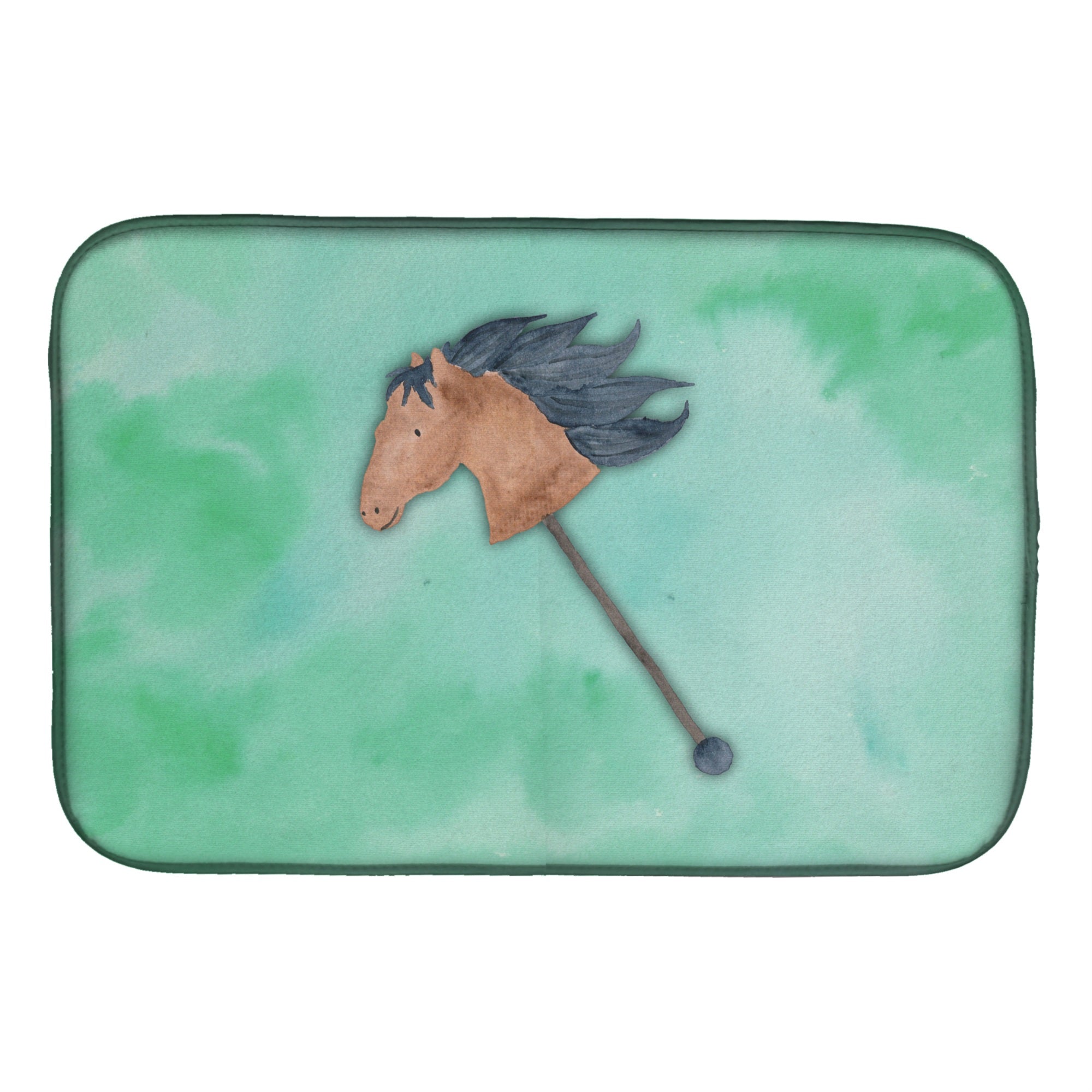 'Caroline'S Treasures Stick Horse Watercolor Dish Drying Mat, 14'''' X 21'''', Multicolor''