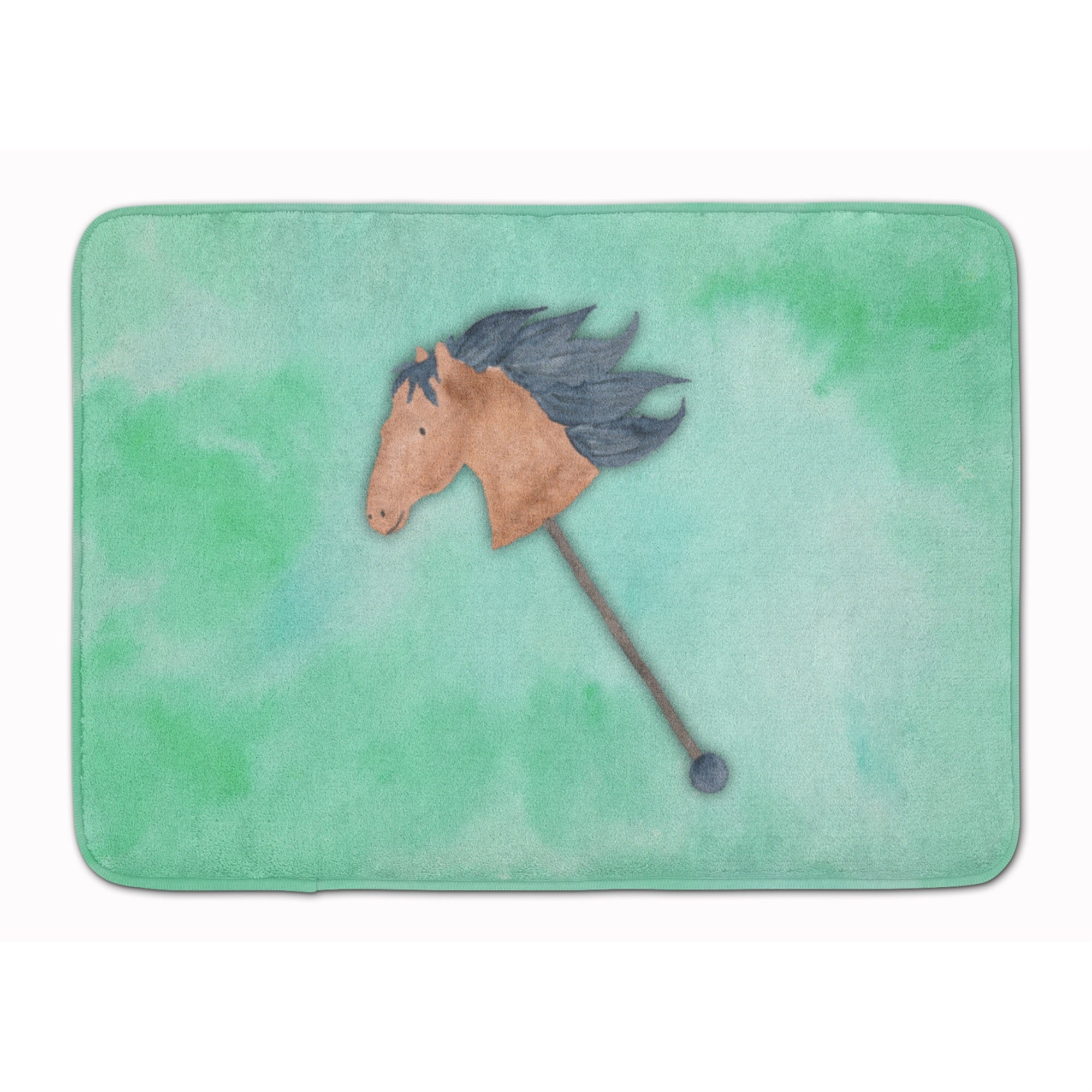 'Caroline'S Treasures Stick Horse Watercolor Floor Mat, 19''''H X 27''''W, Multicolor''