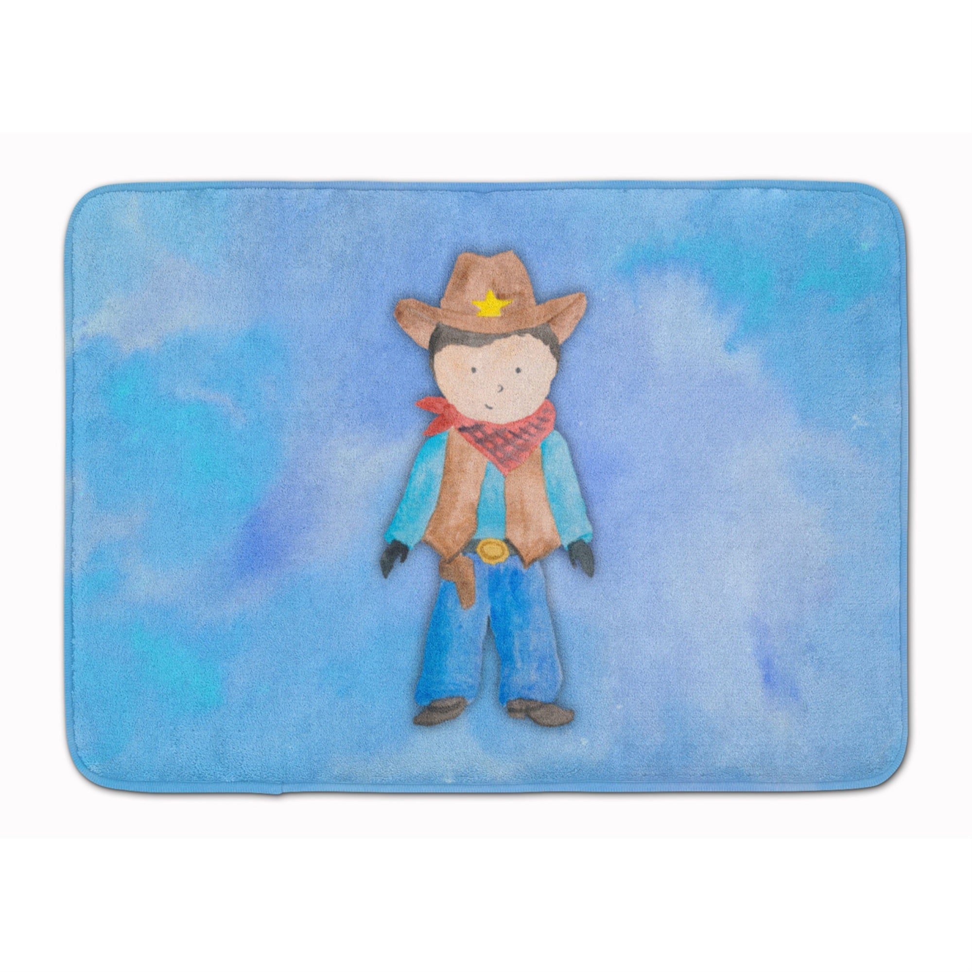 'Caroline'S Treasures Cowboy Watercolor Floor Mat, 19''''H X 27''''W, Multicolor''