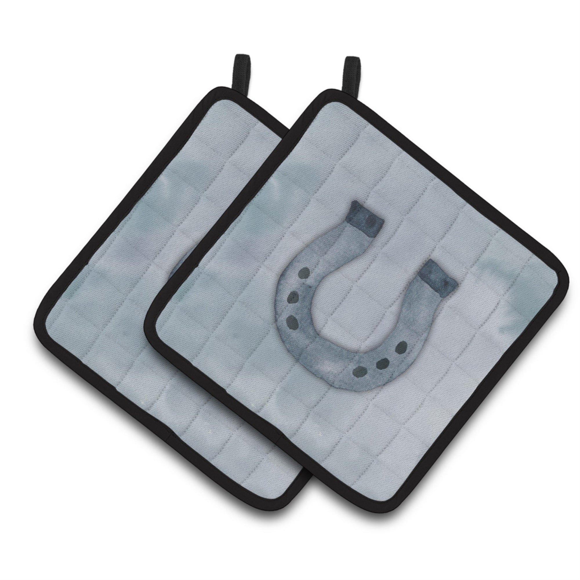 'Caroline'S Treasures Horseshoe Watercolor Decorated Pot Holder, 7.5''''H X 7.5''''W, Multicolor''