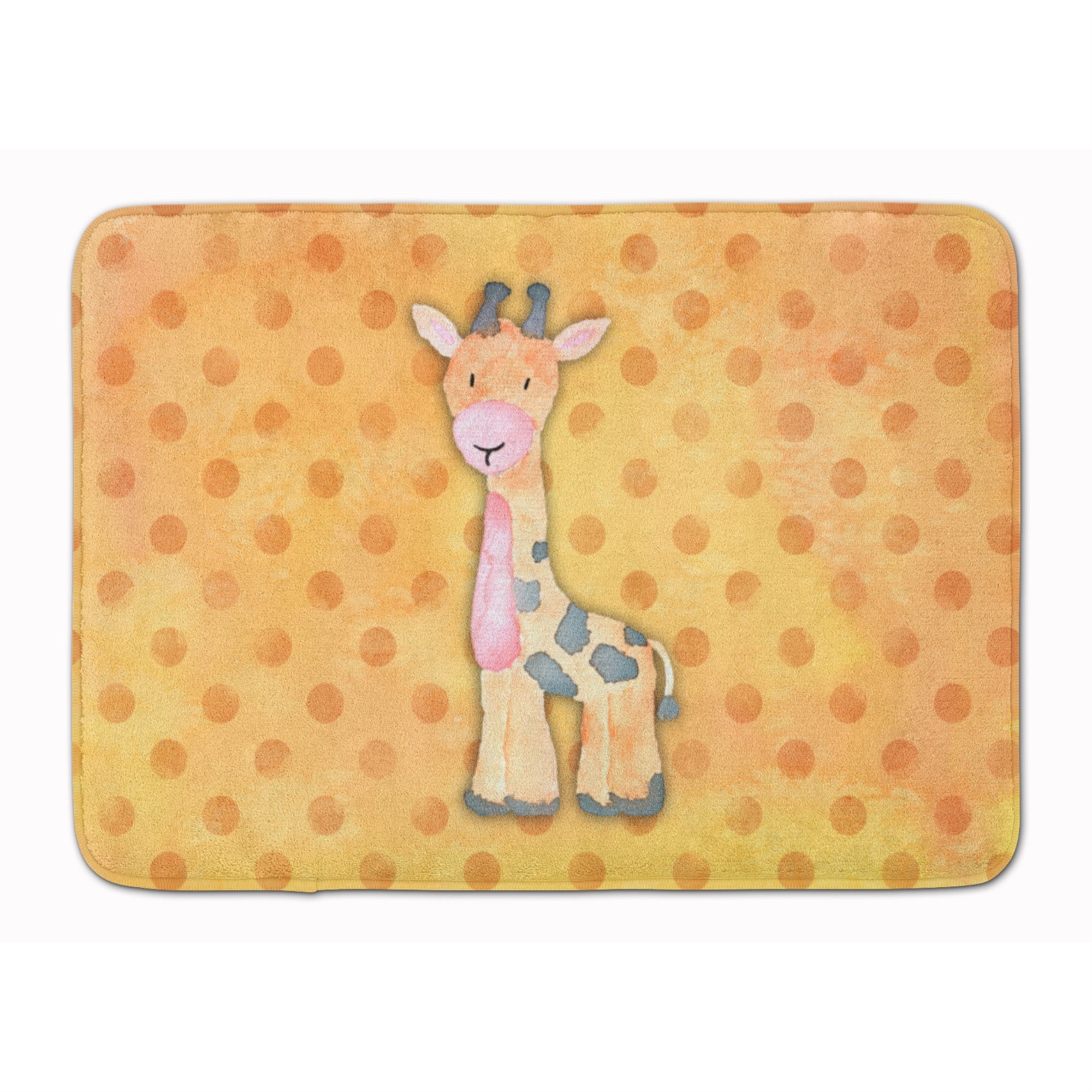'Caroline'S Treasures Polkadot Griaffe Watercolor Floor Mat, 19''''H X 27''''W, Multicolor''