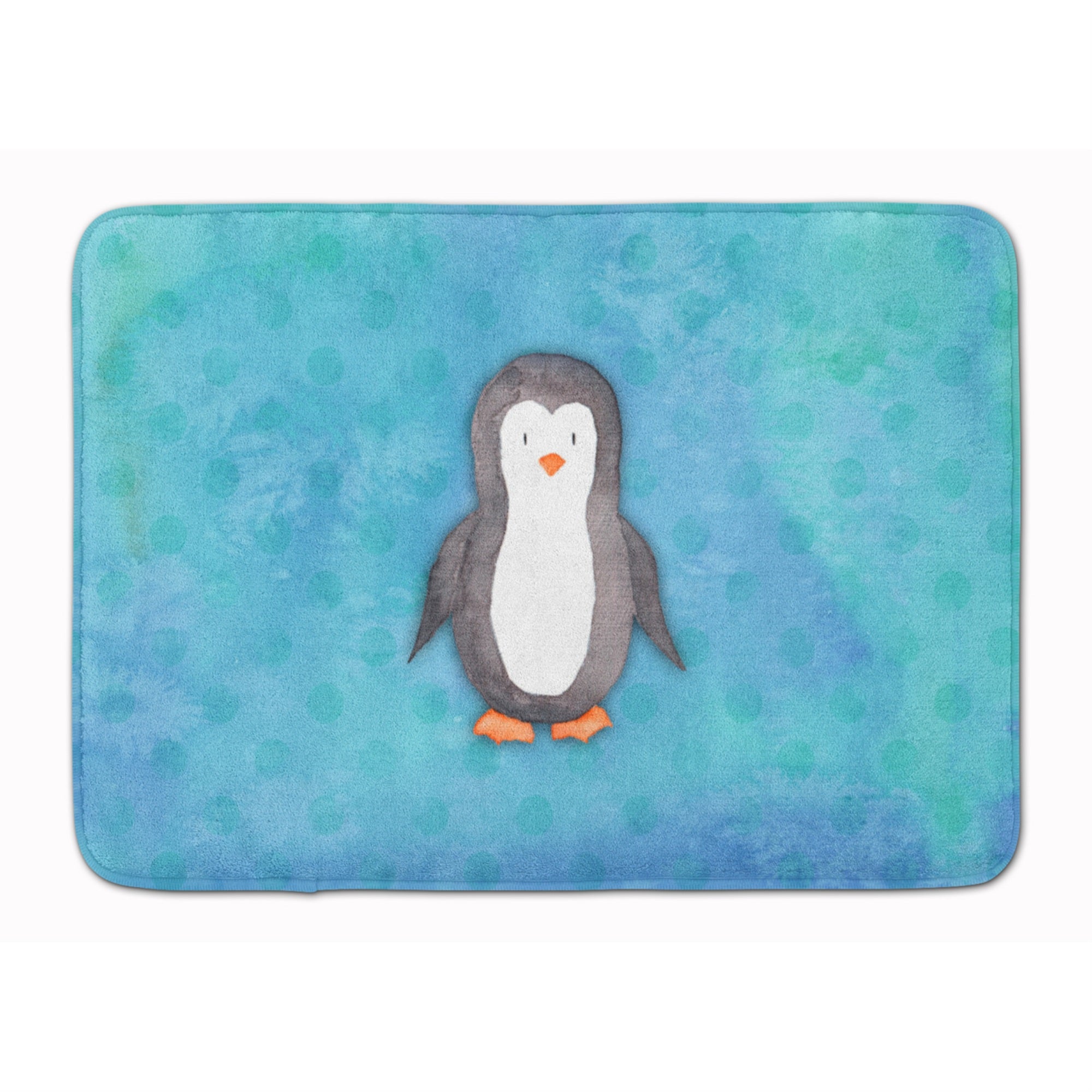 'Caroline'S Treasures Polkadot Penguin Watercolor Floor Mat, 19''''H X 27''''W, Multicolor''