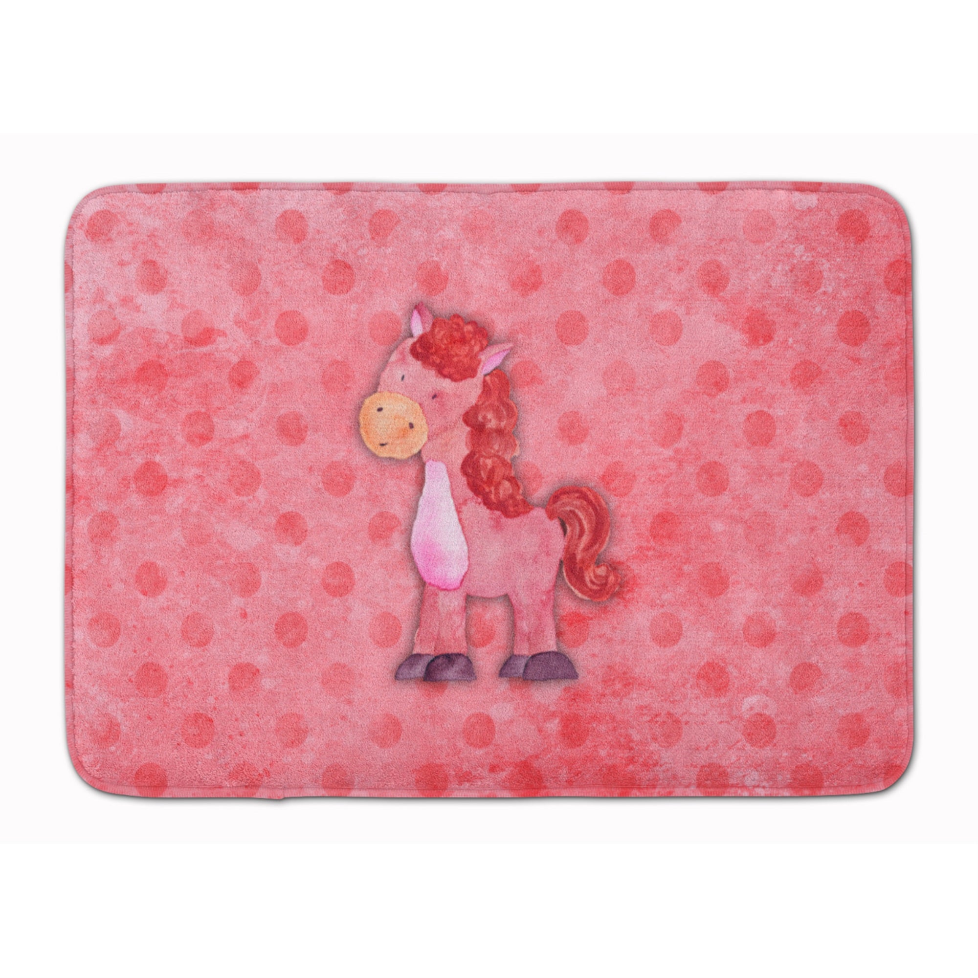 'Caroline'S Treasures Polkadot Horse Watercolor Floor Mat, 19''''H X 27''''W, Multicolor''