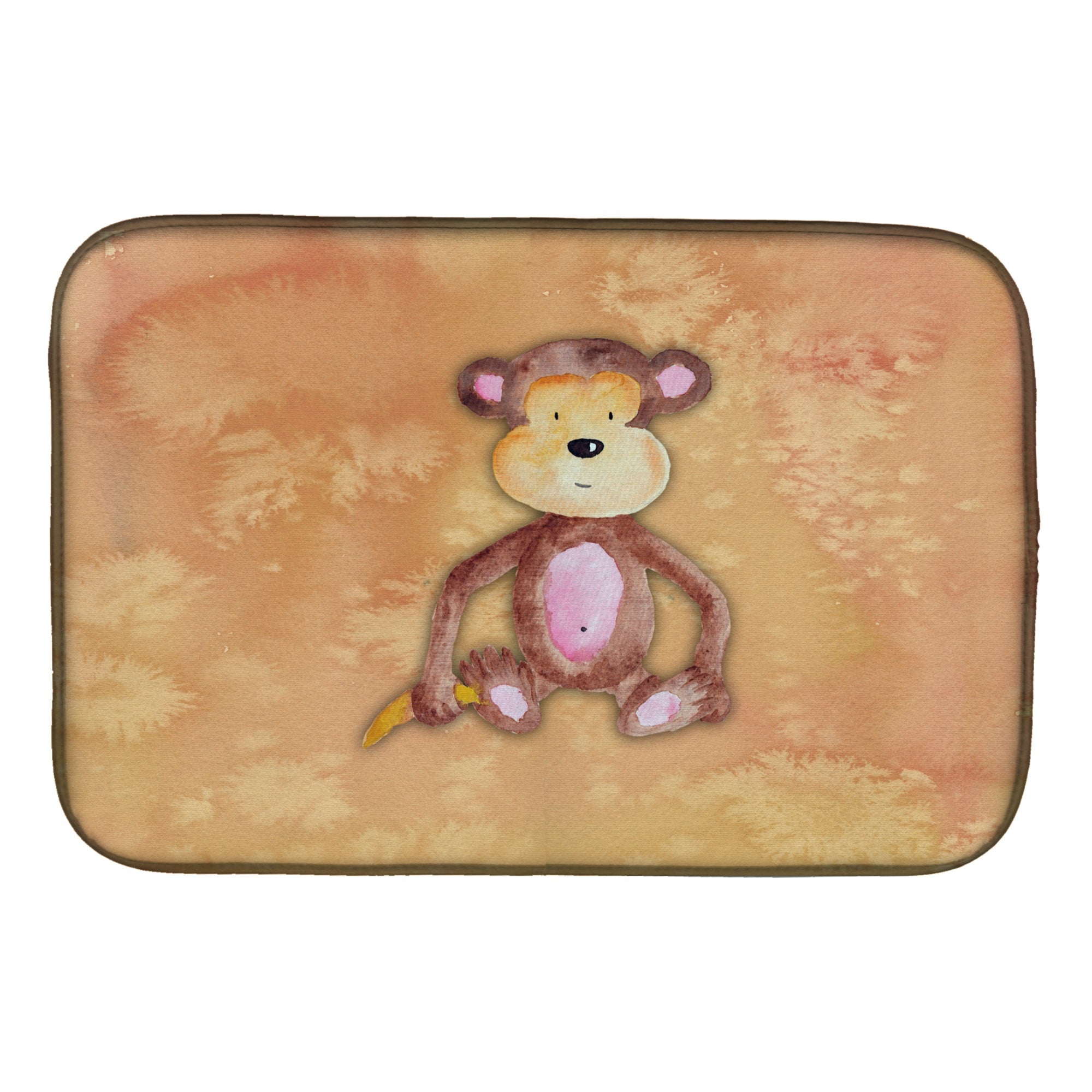 'Caroline'S Treasures Monkey Watercolor Dish Drying Mat, 14'''' X 21'''', Multicolor''