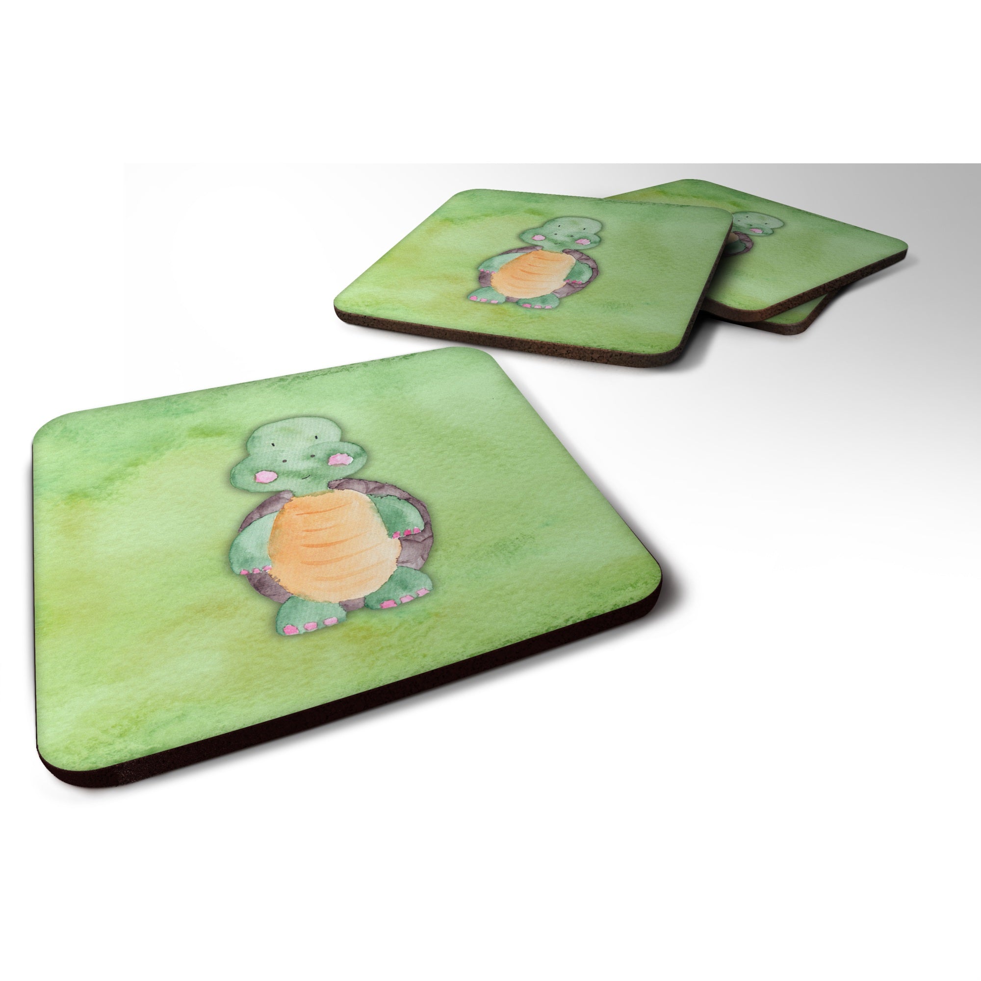 'Caroline'S Treasures Turtle Watercolor Decorative Coasters, 3.5, Multicolor''