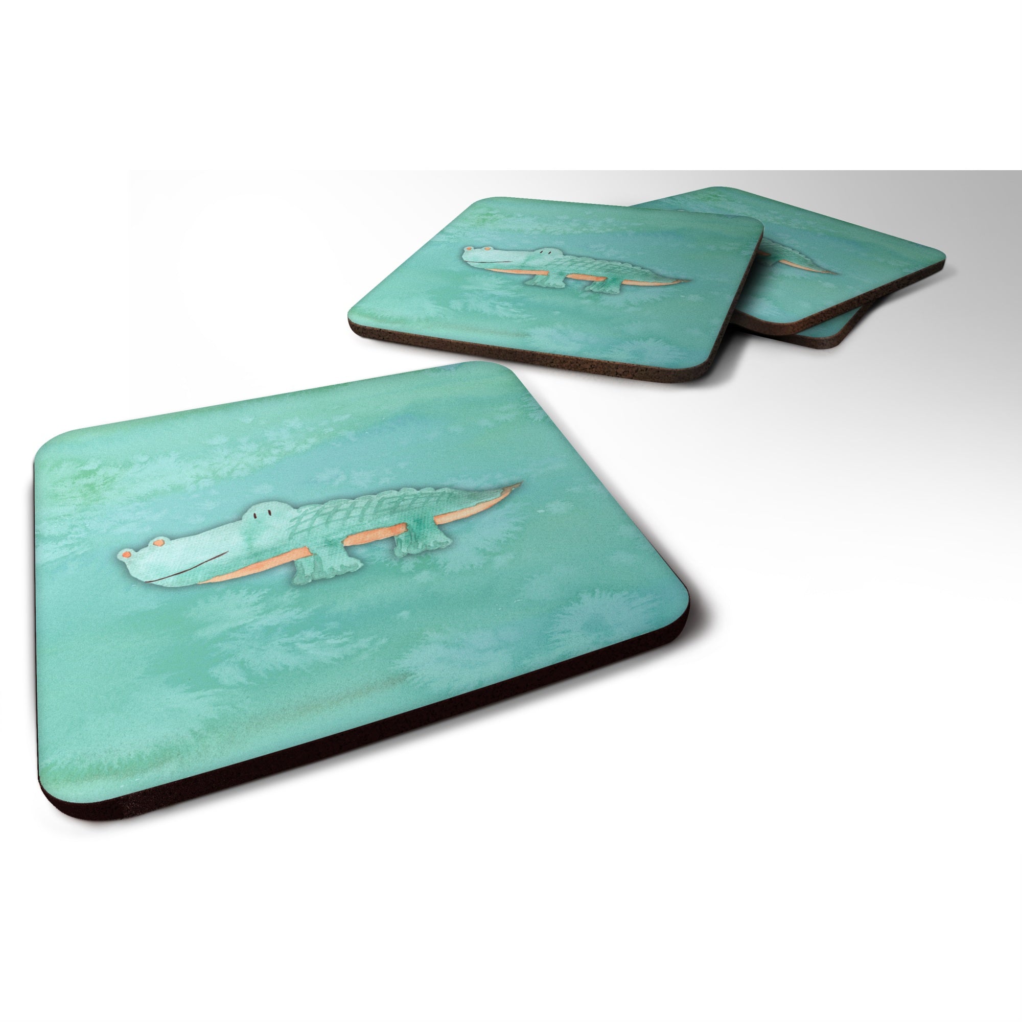 'Caroline'S Treasures Alligator Watercolor Decorative Coasters, 3.5, Multicolor''