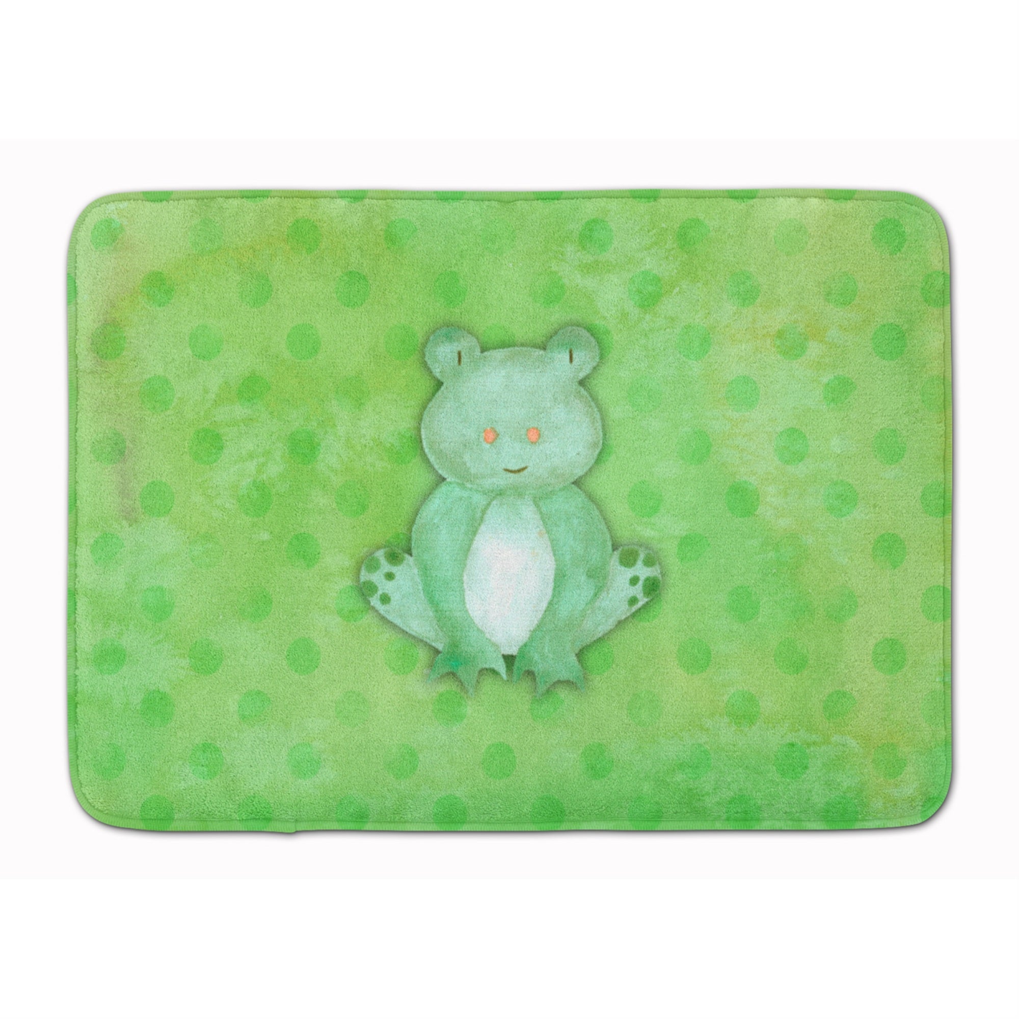 'Caroline'S Treasures Polkadot Frog Watercolor Floor Mat, 19''''H X 27''''W, Multicolor''
