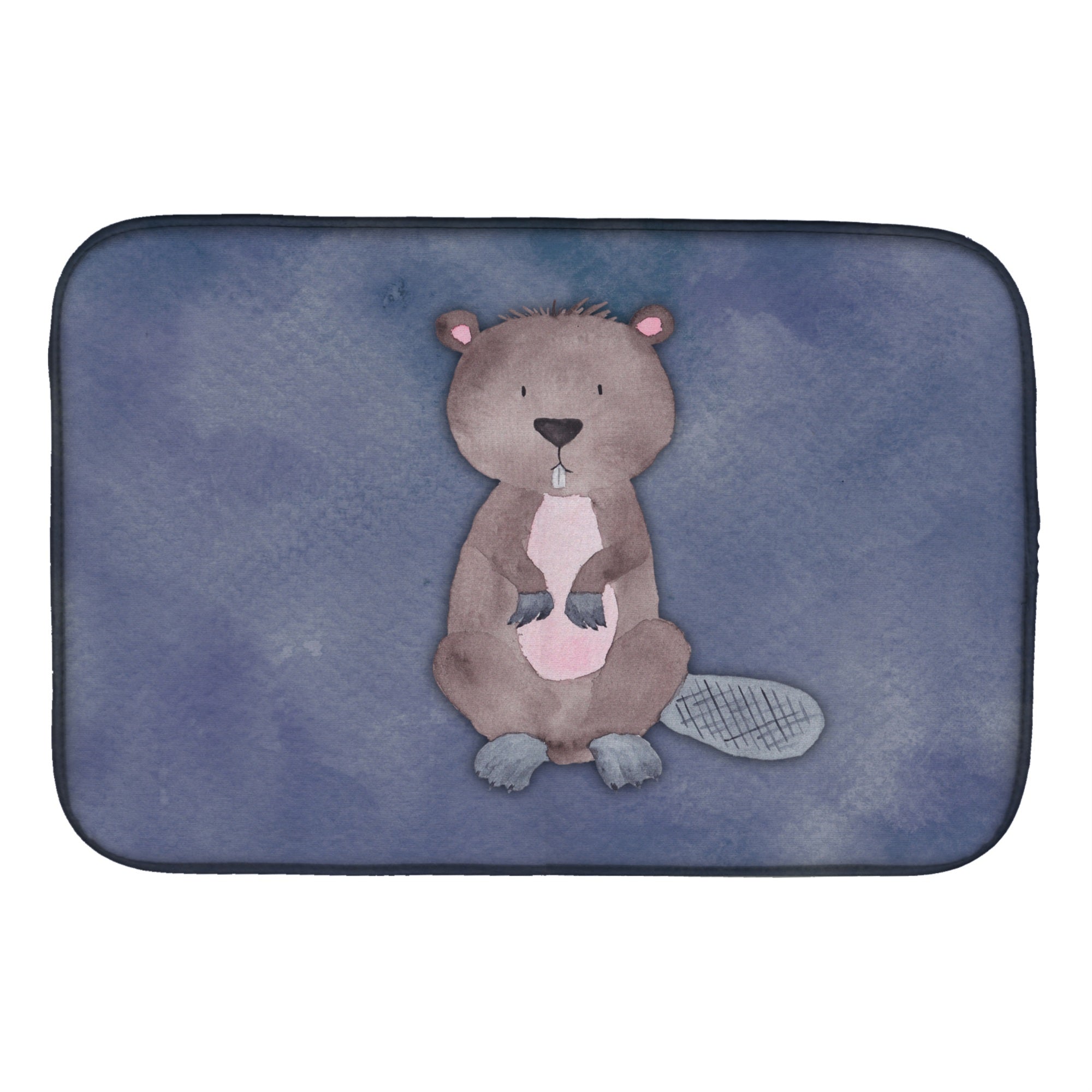 'Caroline'S Treasures Beaver Watercolor Dish Drying Mat, 14'''' X 21'''', Multicolor''